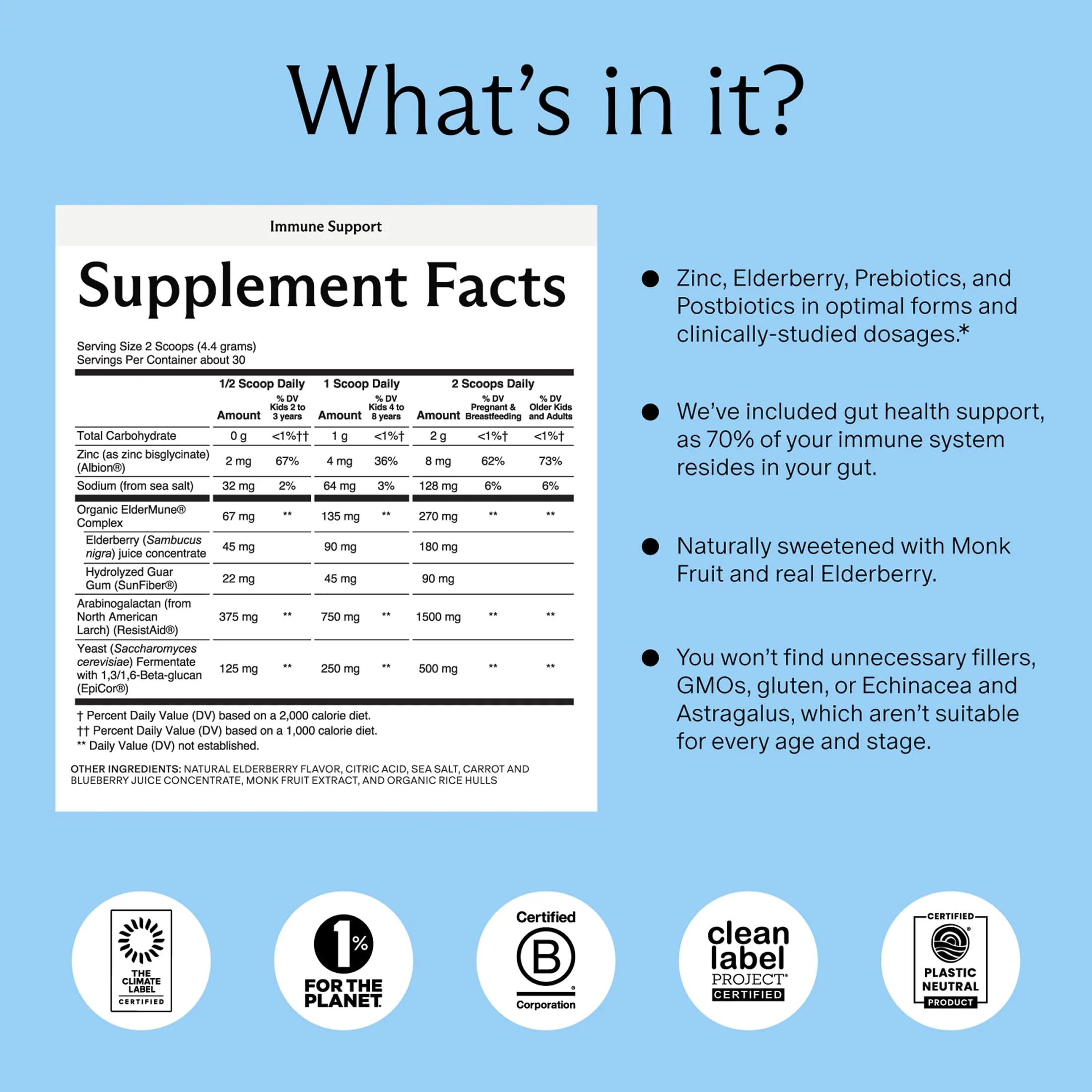 Needed Immune Support Powder – Pregnancy-Safe Zinc & Elderberry for the Whole Family - Image 2