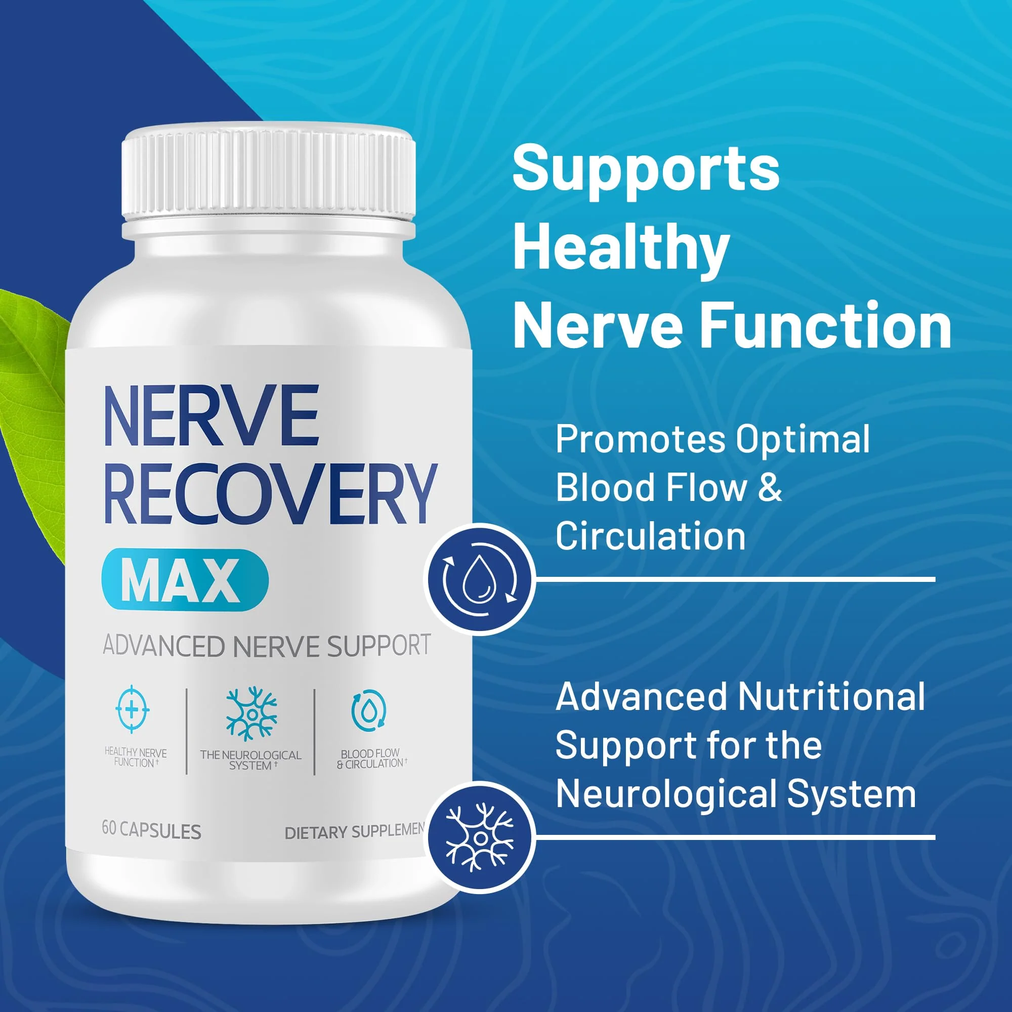 Nerve Recovery Max - Non-GMO Nerve Support with Vitamin D3 & Alpha Lipoic Acid - Made in USA - Image 2