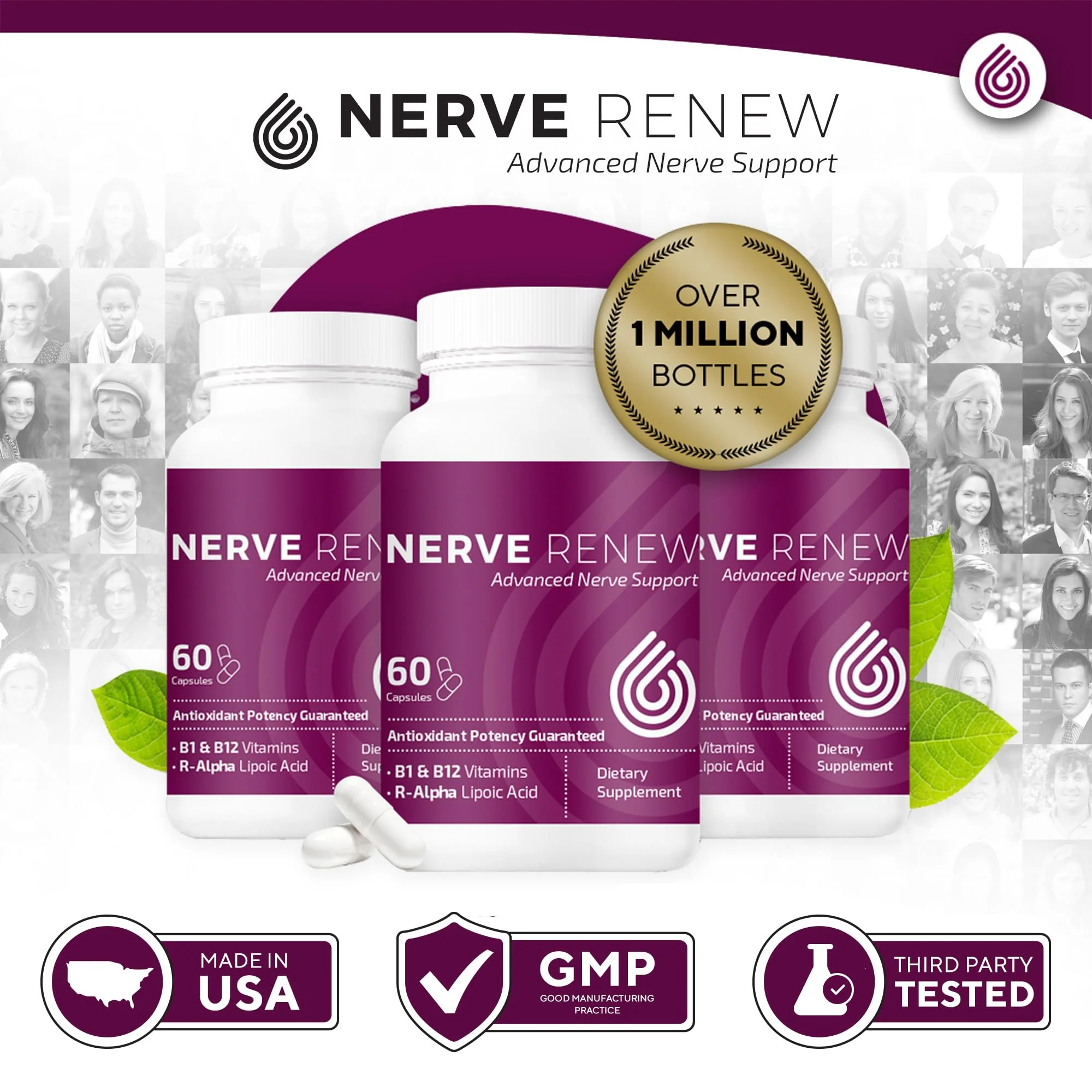 NERVE RENEW Advanced Nerve Support – 300mg Stabilized R-Alpha Lipoic Acid, B Complex & Benfotiamine - Image 14