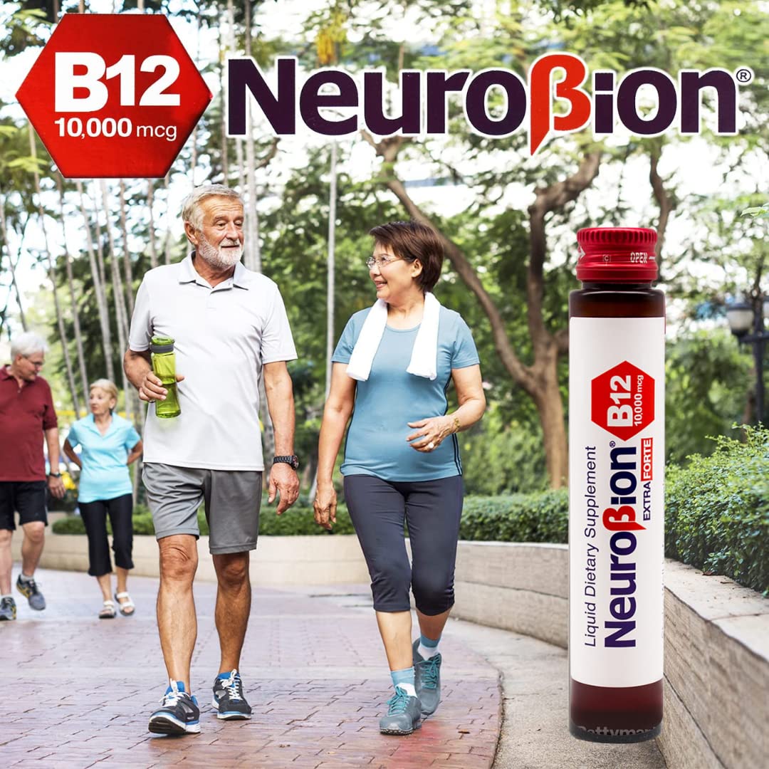 Neurobion Extra Forte B12 10,000 mcg Vials – Liquid Vitamin B12 (10 Vials per Box) - Image 6