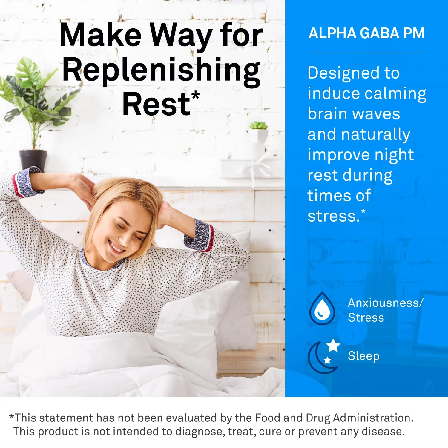 NeuroScience GABA PM Calm Sleep Aid for Adults - 400mg L-Theanine + 5-HTP + Magnesium (60 Capsules) - Image 10