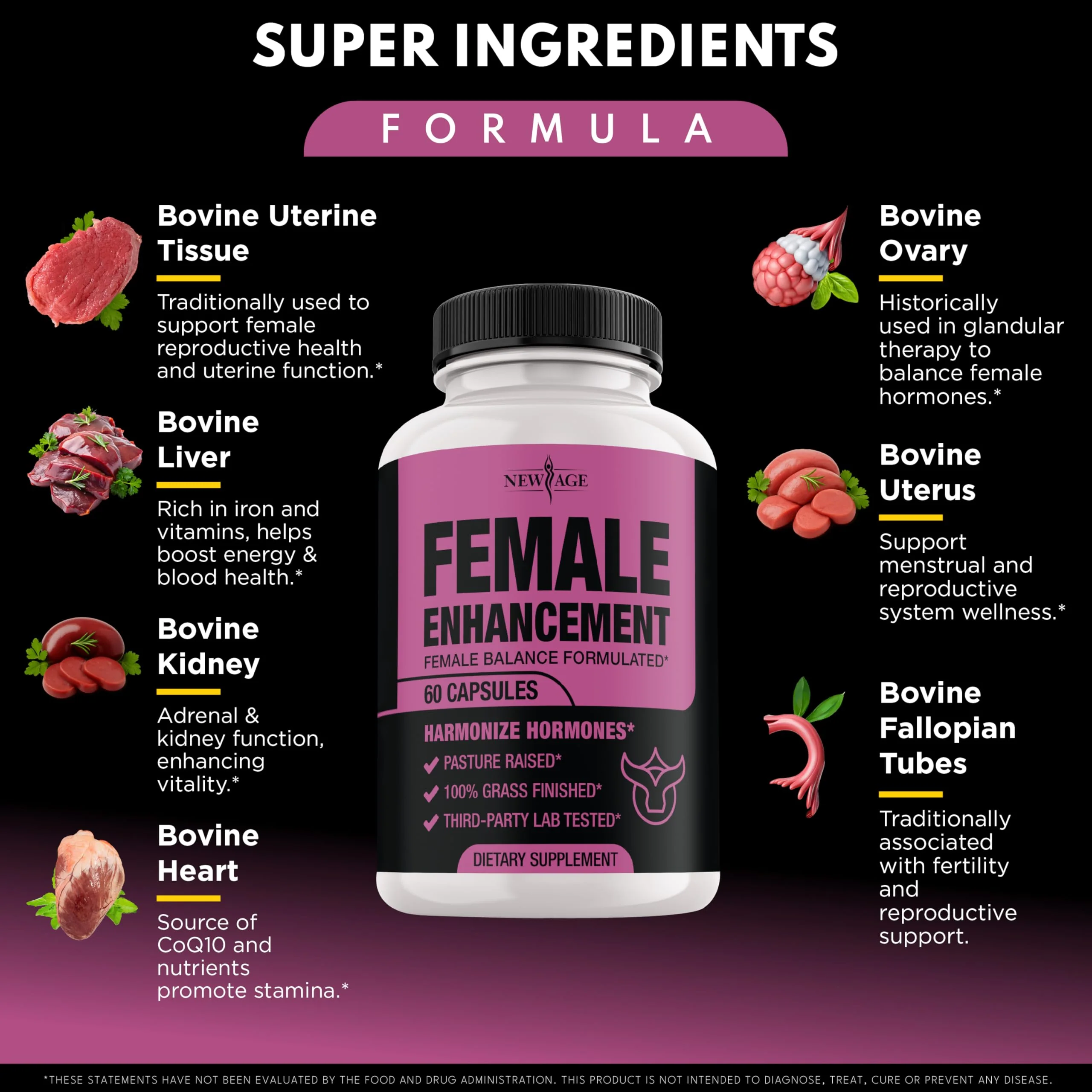NEW AGE Beef Organ Supplement for Women – Hormone Balance & Wellness - Image 2