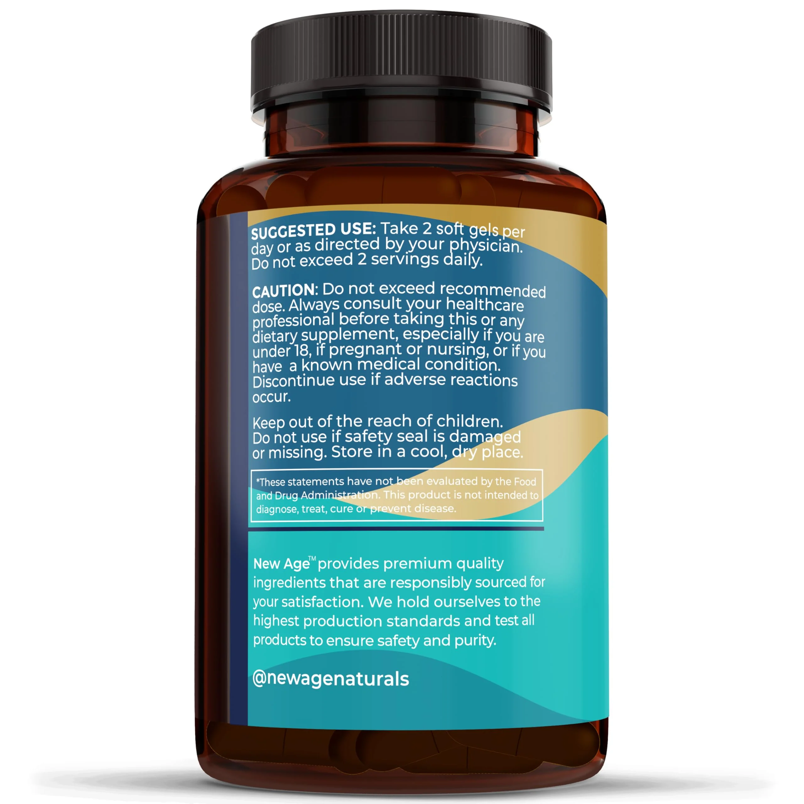 NEW AGE Omega 3 Fish Oil Supplement - Non-GMO, Gluten Free, EPA & DHA (270 Softgels, Pack of 3) - Image 7