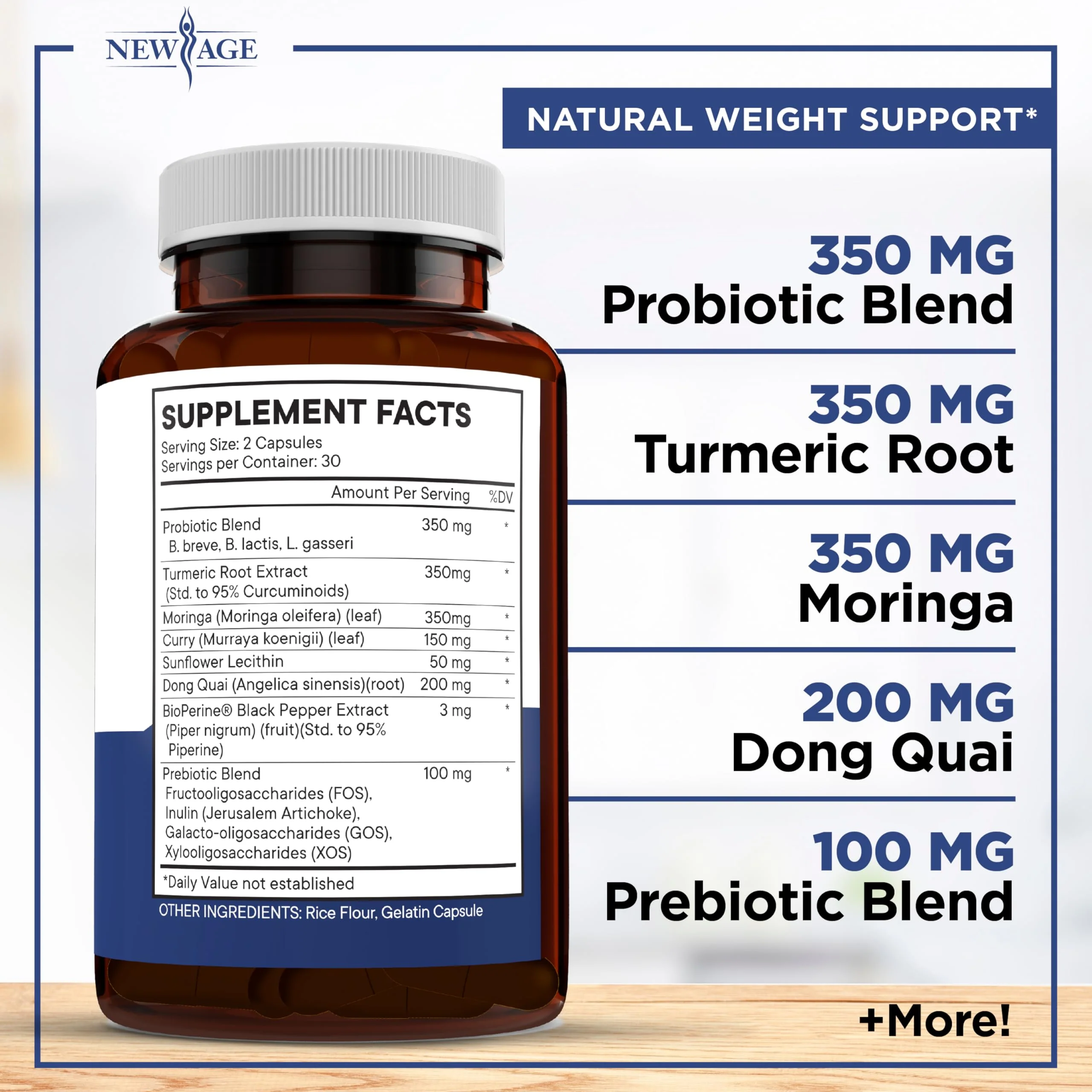 NEW AGE Pro Optimize Probiotics for Women - 70B CFU, Menopause Support, Dong Quai Pack of 3 - Image 2