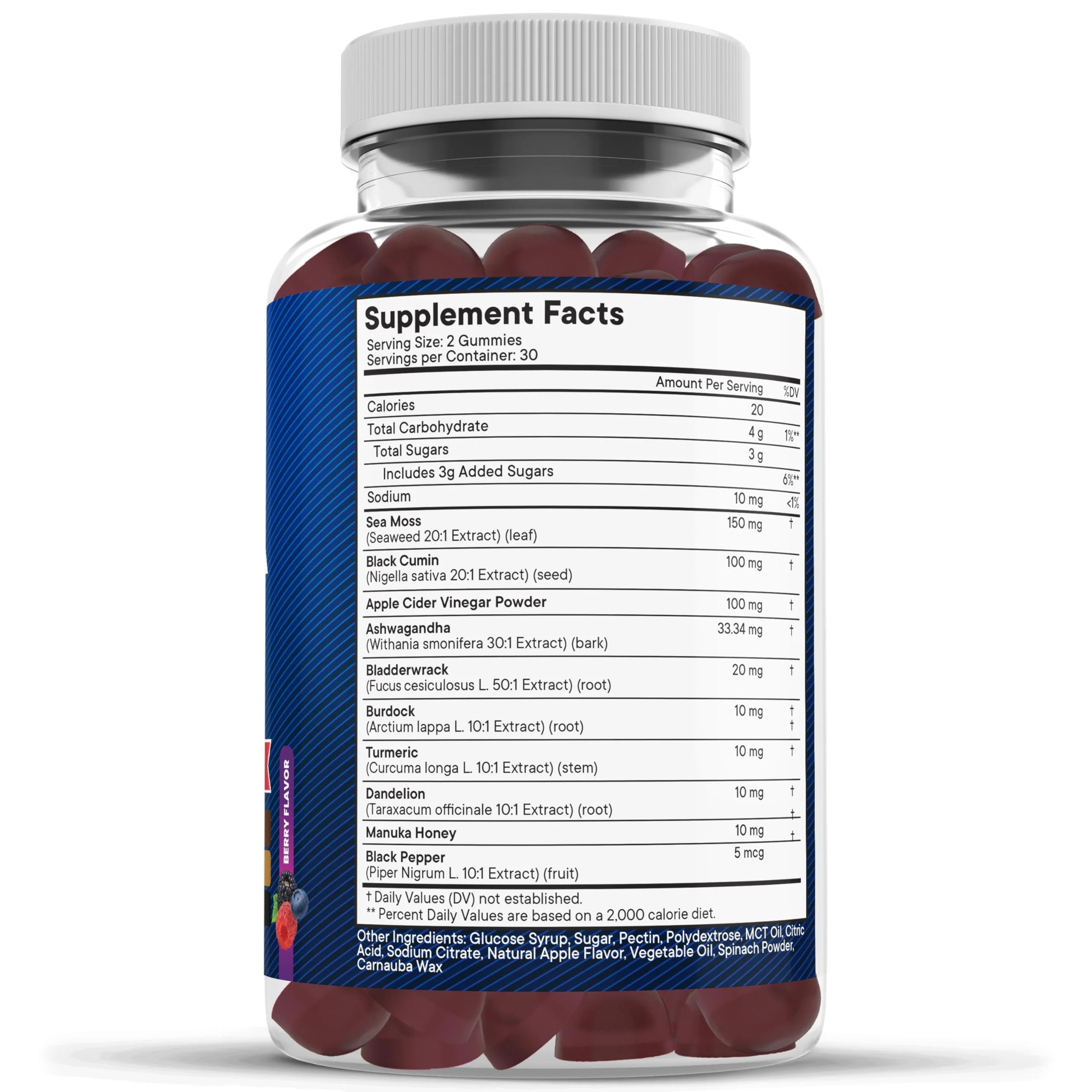 NEW AGE Sea Moss Gummies 10-in-1 with Black Seed, Ashwagandha, Turmeric | Vegan 180 Count - Image 6