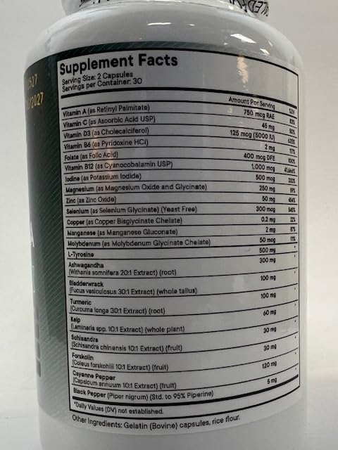 NEW AGE Thyroid Support Supplement with Selenium, Zinc, Iodine, L-Tyrosine, Ashwagandha — 60 Count (Pack of 3) - Image 15