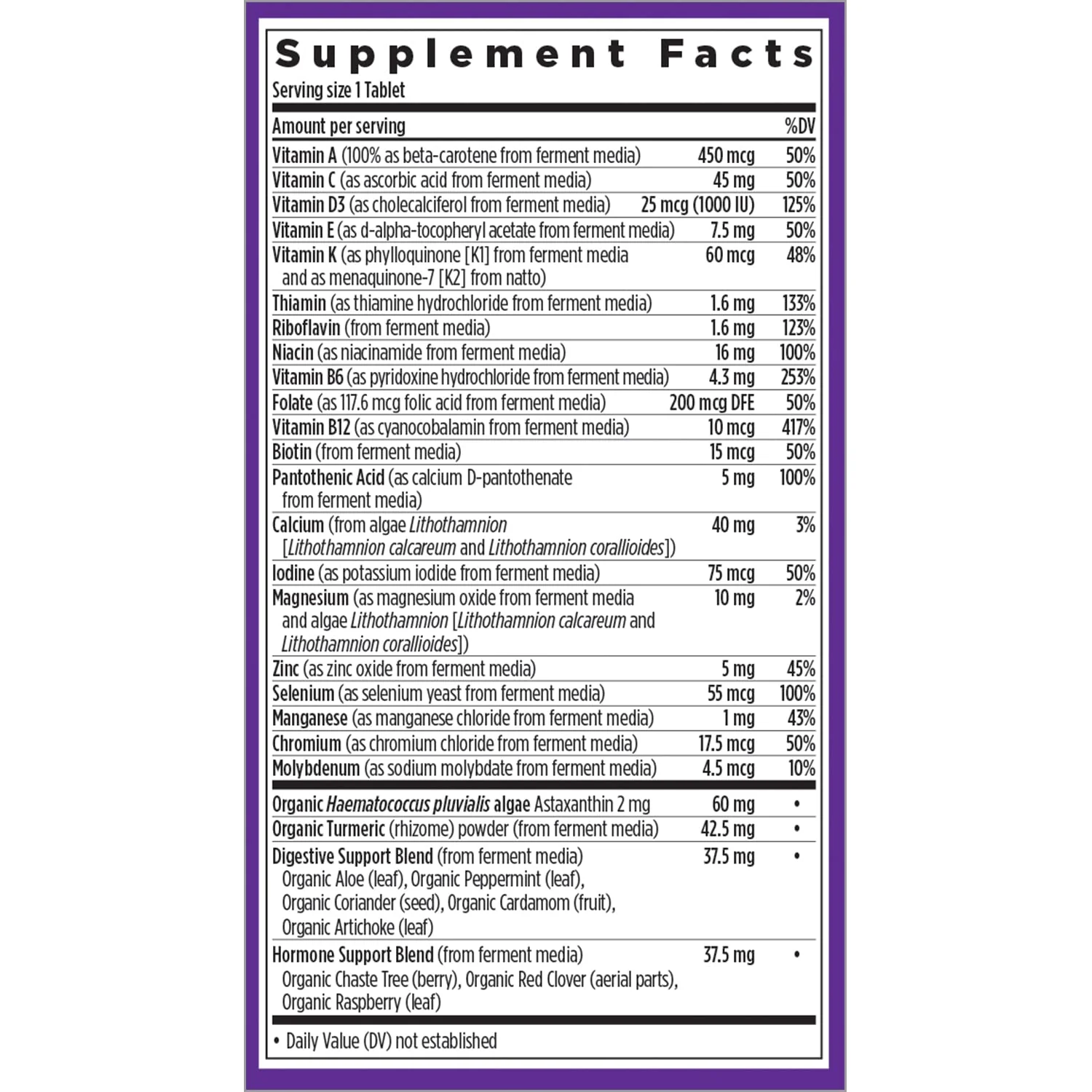 New Chapter Every Women's One Daily 55-plus 90ct – Fermented Multivitamin for 50+ Vitality - Image 6