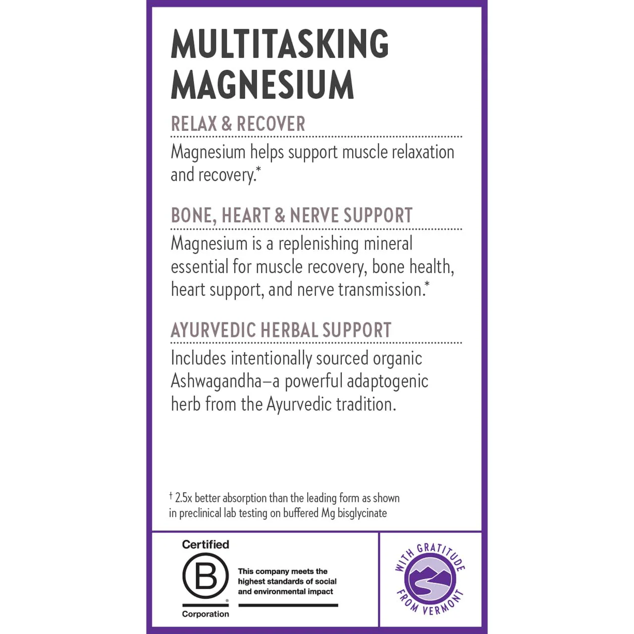 New Chapter Magnesium + Ashwagandha 325 mg Glycinate – 90 ct, 2.5x Absorption | Non-GMO - Image 16