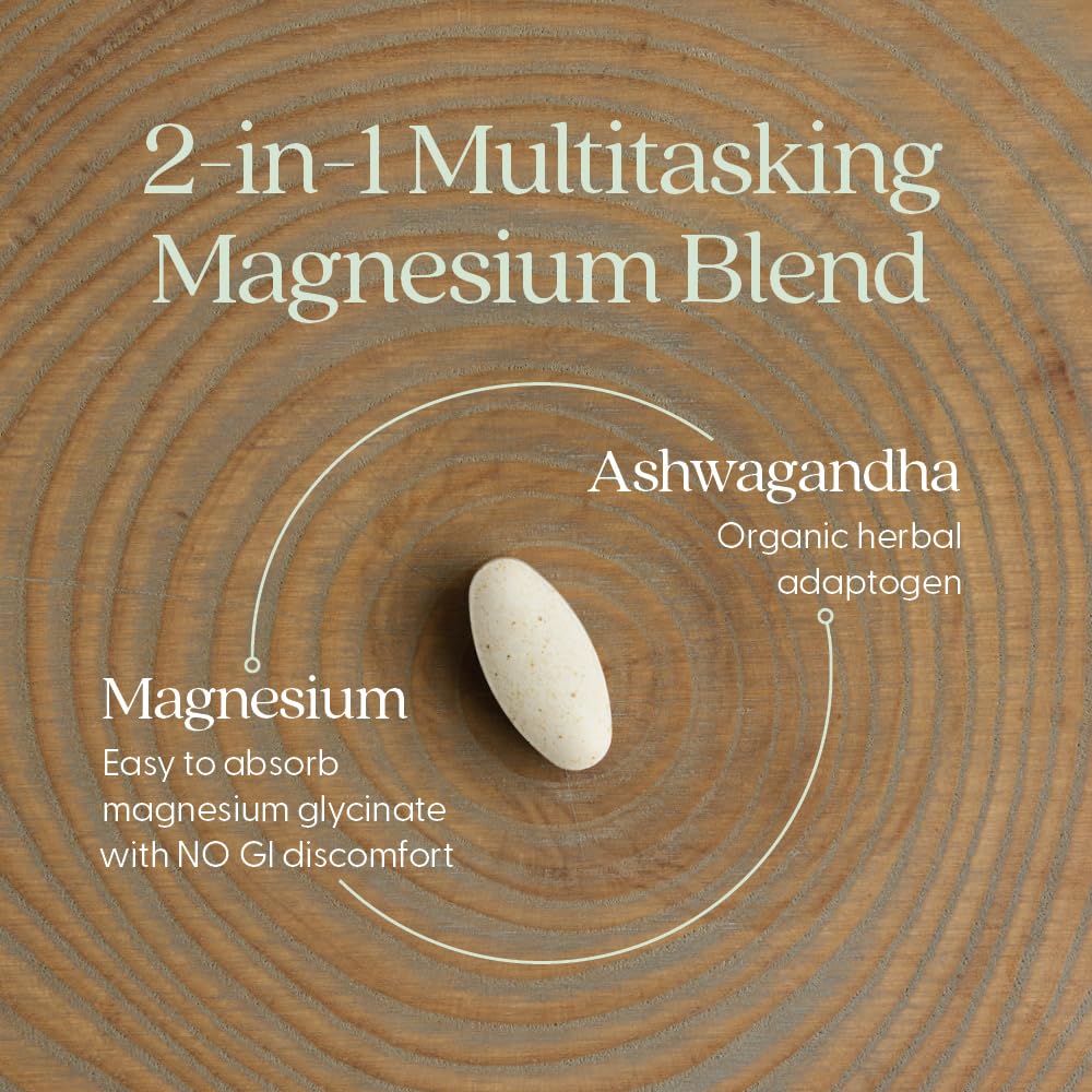 New Chapter Magnesium + Ashwagandha Supplement - 325 mg, 60 ct, 2-Month Supply | 2.5x Absorption - Image 4