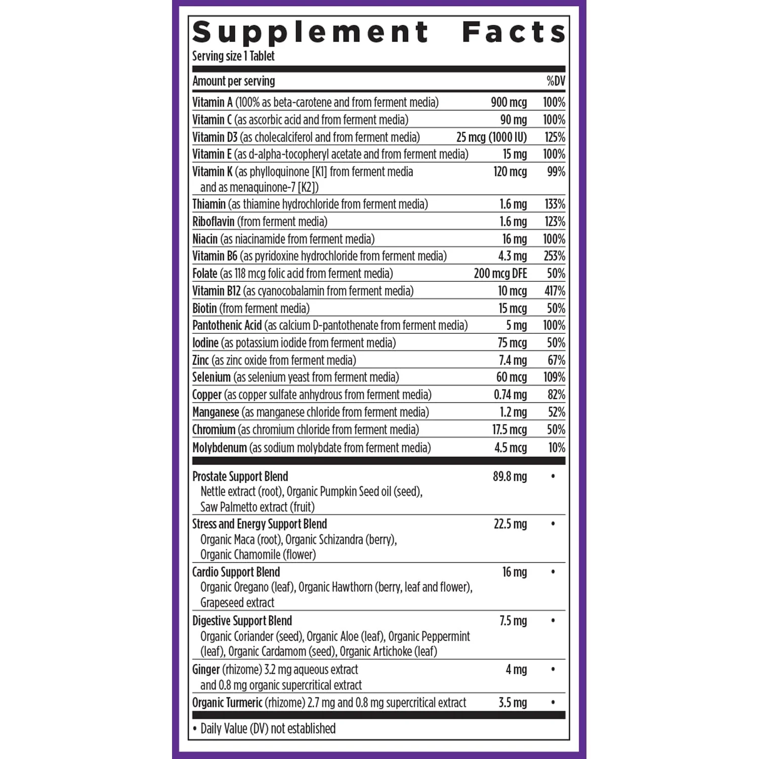 New Chapter Men’s Multivitamin 40+ | One Daily Fermented Multivitamin for Energy, Immunity & Heart Health | Gluten-Free & Non-GMO | 72 Tablets - Image 6