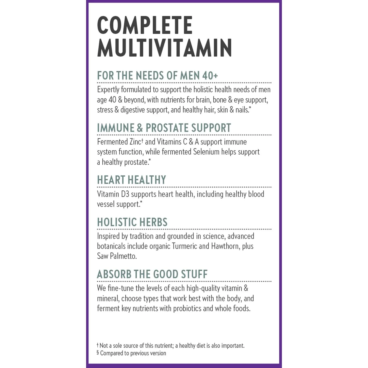 New Chapter Men’s Multivitamin 40+ | One Daily Fermented Multivitamin for Energy, Immunity & Heart Health | Gluten-Free & Non-GMO | 72 Tablets - Image 8