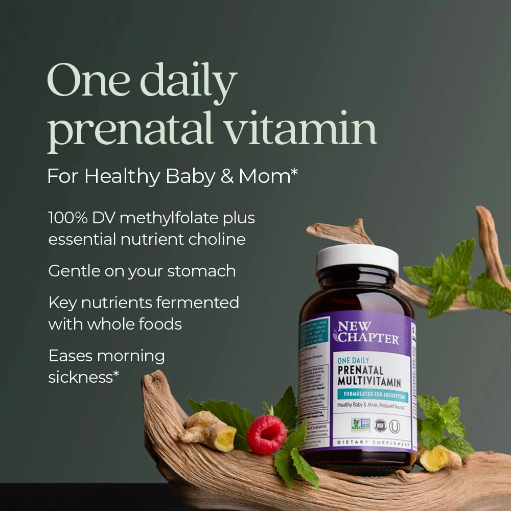 New Chapter Prenatal Vitamins — One Daily Multivitamin with Methylfolate + Choline | Gluten Free & Non-GMO | 90 Count - Image 12
