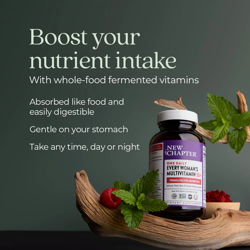 New Chapter Women’s Multivitamin 55+ – One Daily, Fermented Nutrients for Immune, Energy & Bone Health - Image 4
