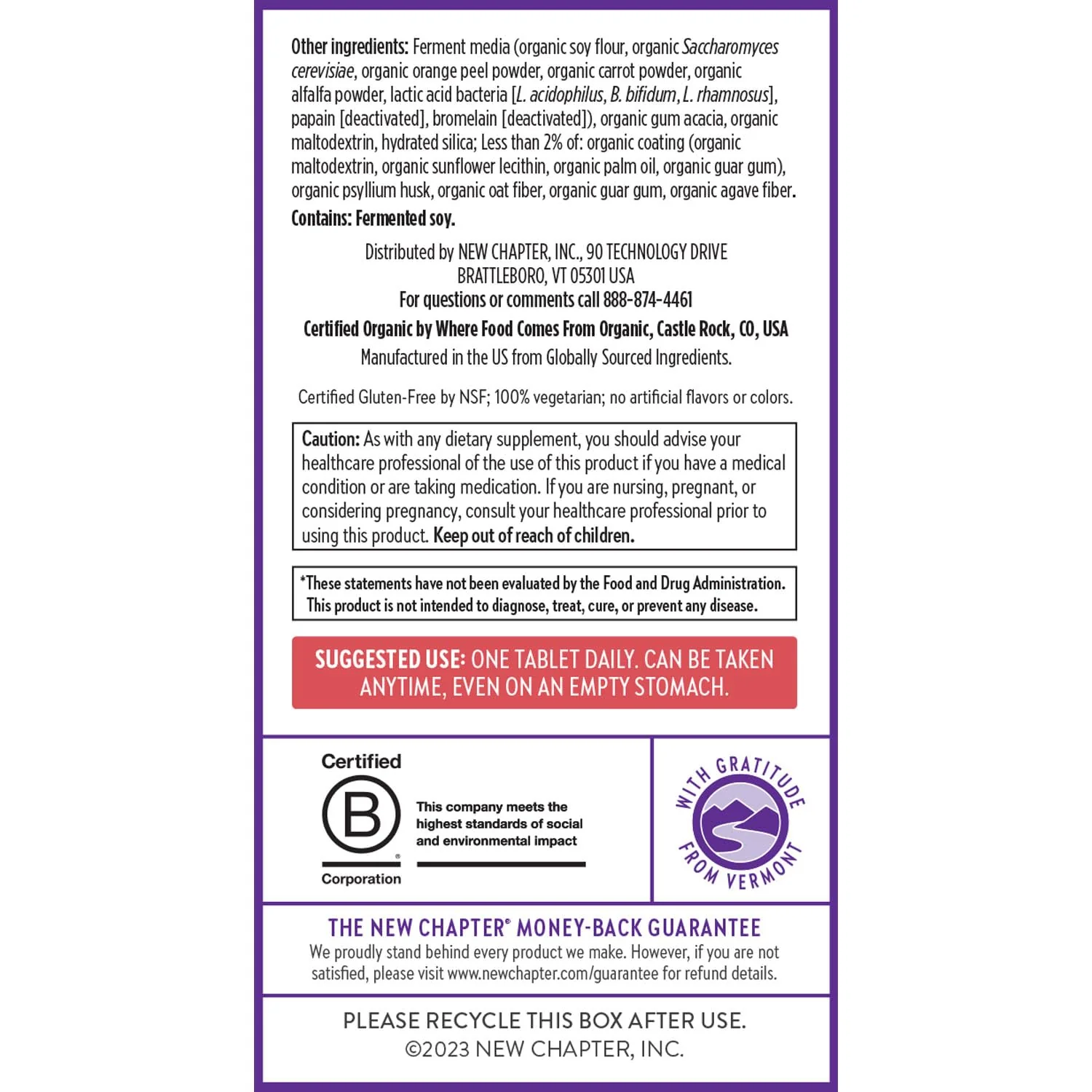 New Chapter Women’s Multivitamin 55+ – One Daily, Fermented Nutrients for Immune, Energy & Bone Health - Image 7