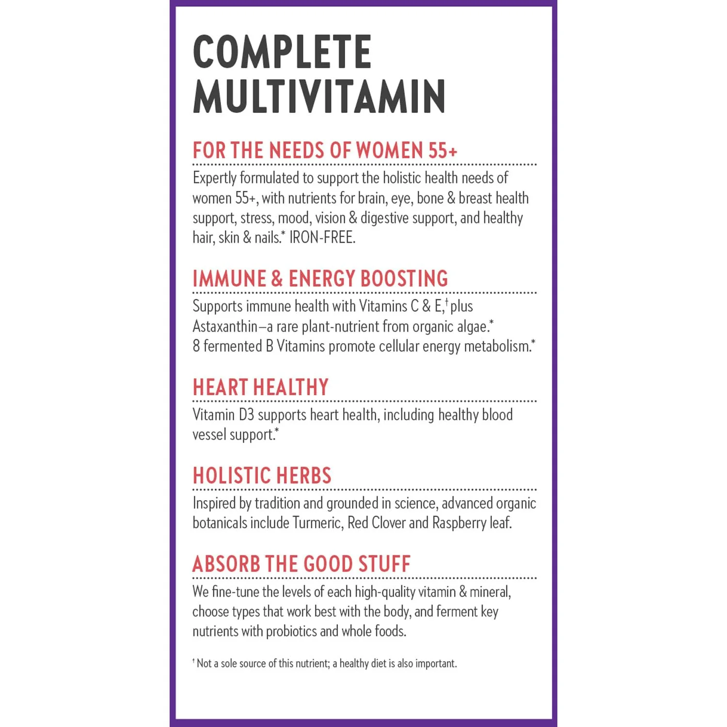New Chapter Women’s Multivitamin 55+ – One Daily, Fermented Nutrients for Immune, Energy & Bone Health - Image 8