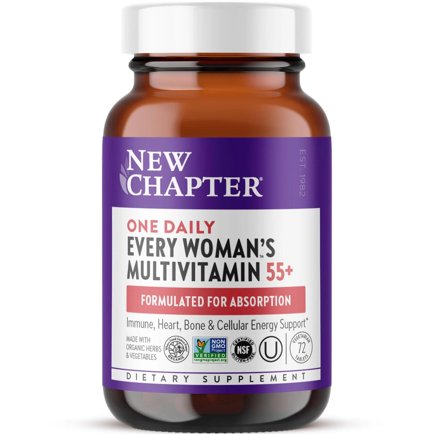 New Chapter Women’s Multivitamin 55+ – One Daily, Fermented Nutrients for Immune, Energy & Bone Health - Image 9
