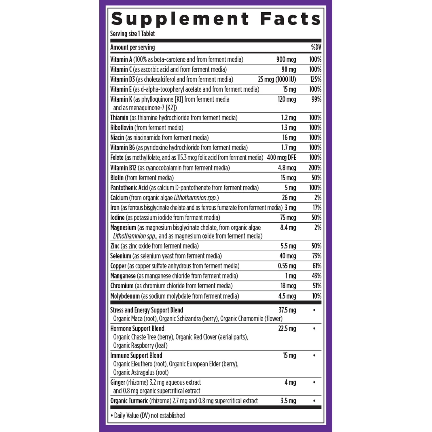 New Chapter Women’s Multivitamin with Iron, D3, B Vitamins & Zinc – Gentle on Empty Stomach, One Daily - Image 6