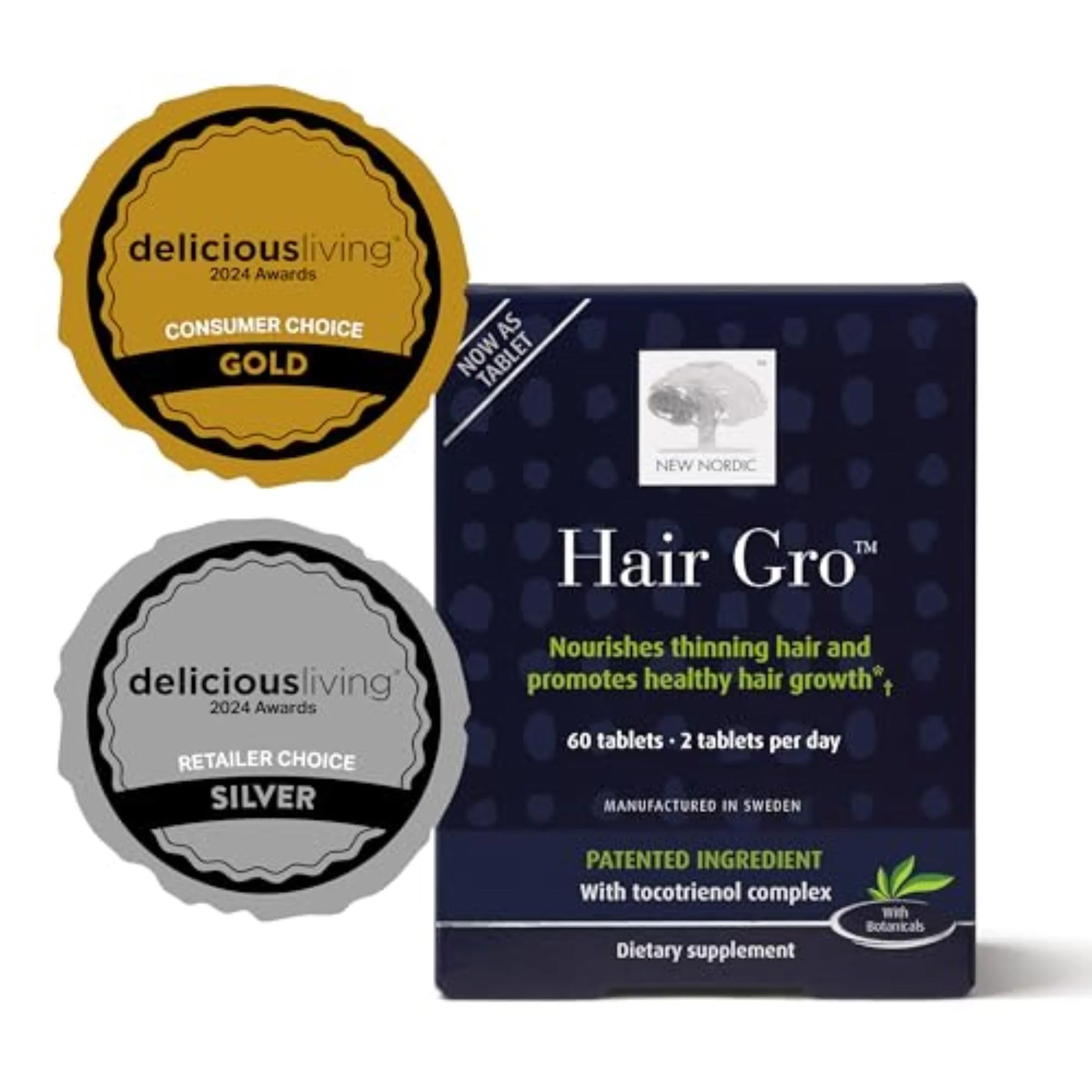 NEW NORDIC Hair GRO: Hair Growth Supplement with Biotin & Palm Tocotrienols, 60 Count - Image 10