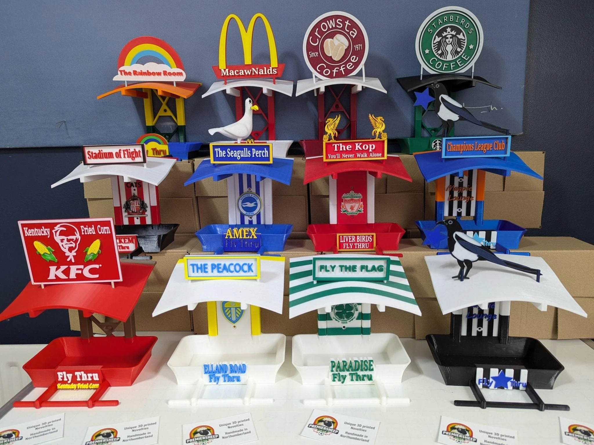 Newcastle United Garden Bird Feeding Station -  NUFC champions league edition Garden Decor and Wild Bird Food Feeder Toon Army Gift for Fan - Image 10