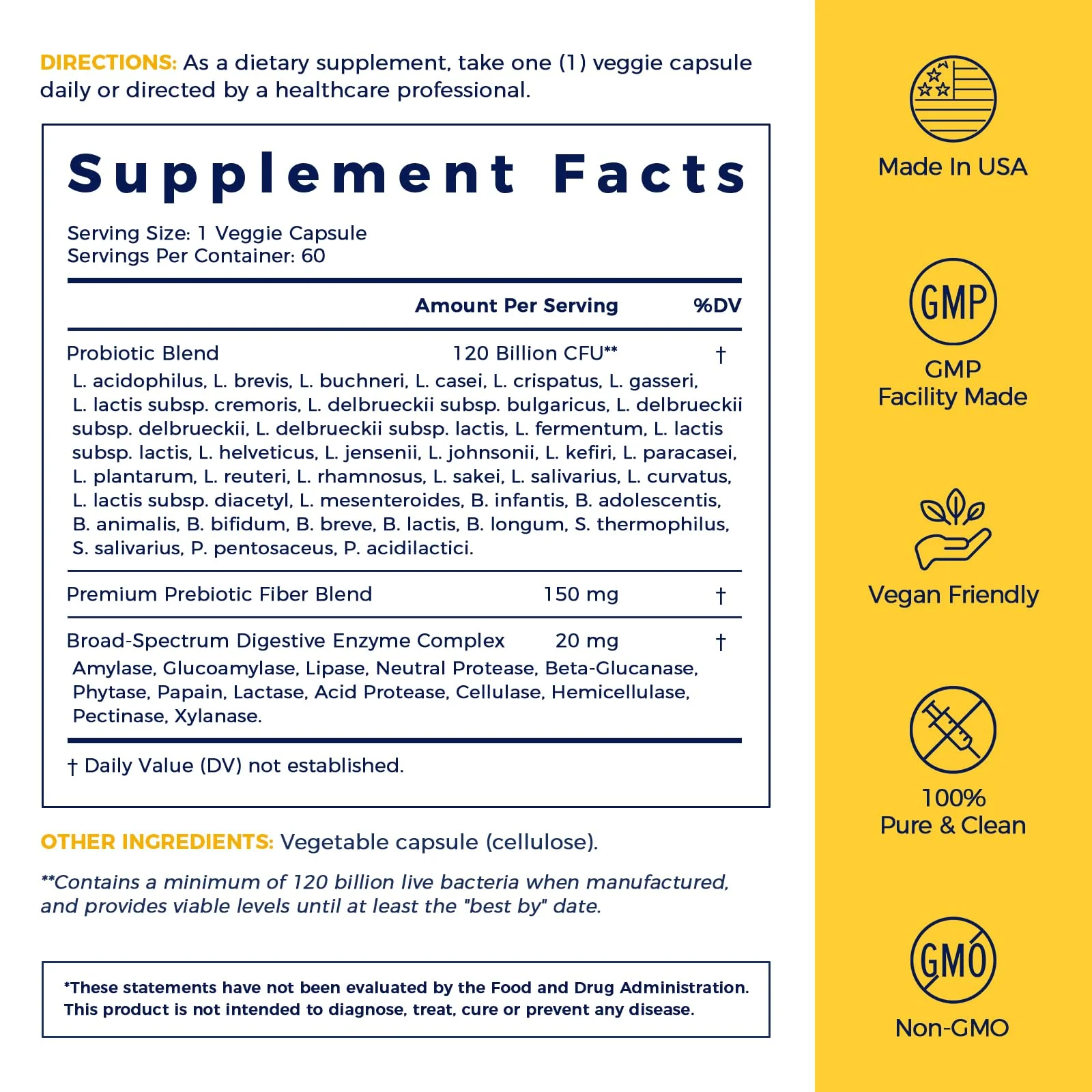NewRhythm Probiotics 120 Billion CFU, 36 Strains – Digestive Health & Immune Support, 60 Veggie Caps - Image 8