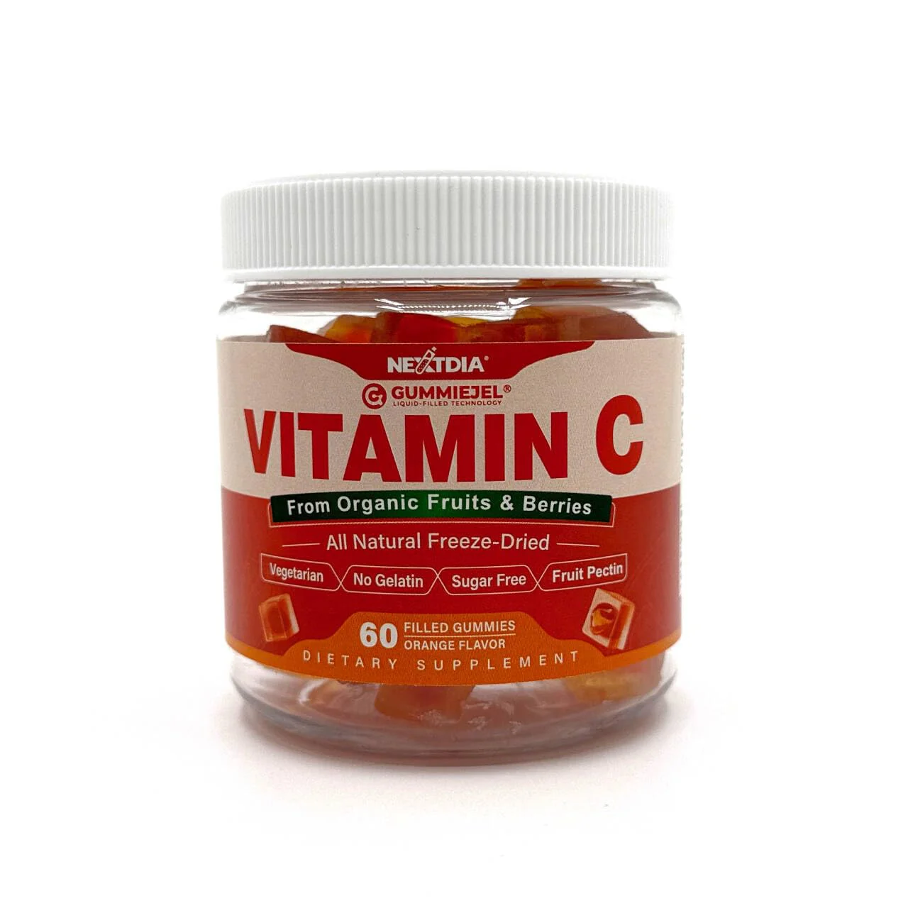 Nextdia 2 Pack Organic Vitamin C Gummies 120mg – Sugar Free, Vegan, Whole Food Vitamin C - Image 16
