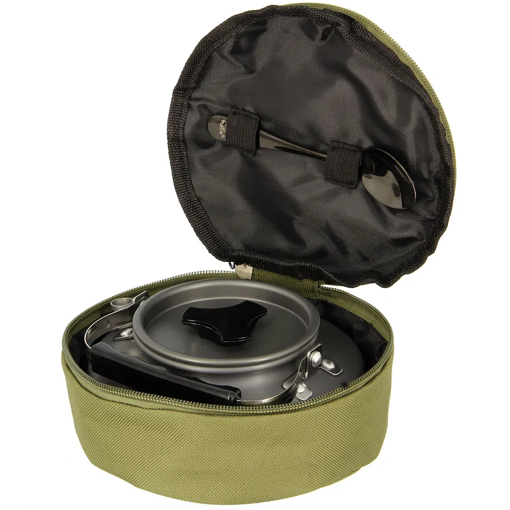 NGT Aluminium Outdoor Kettle Set - 0.80 Litre Gun Metal Kettle with Teaspoon and 600D Case - Image 7