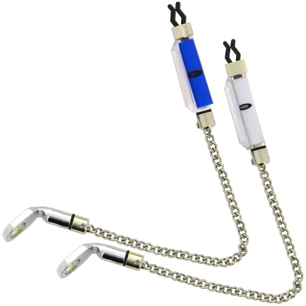 NGT Carp Fishing Black VX2 Twin Bite Alarm and Indicator Set with Batteries - Image 3