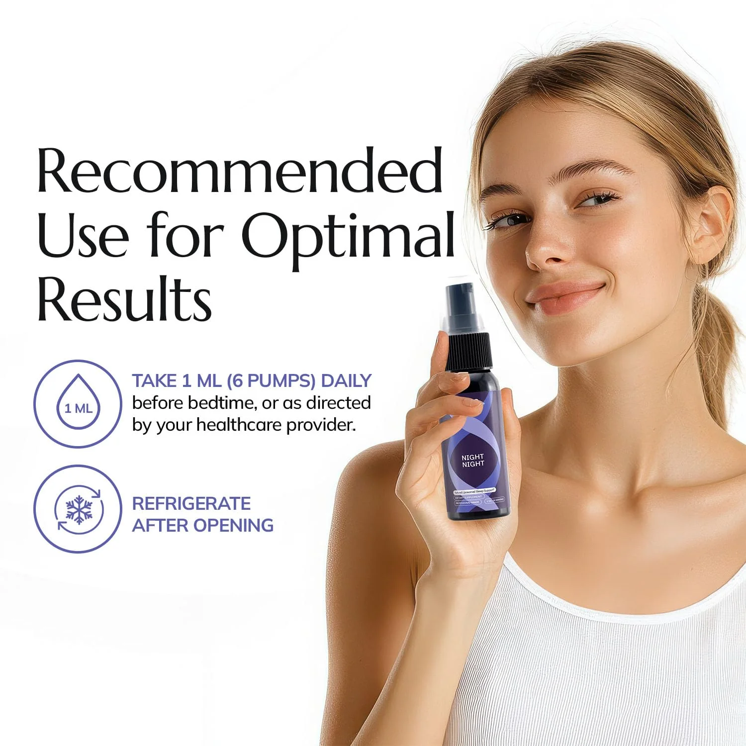Night Night Liposomal Sleep Spray – Melatonin & GABA, Non-Habit-Forming, Vegan - Image 9