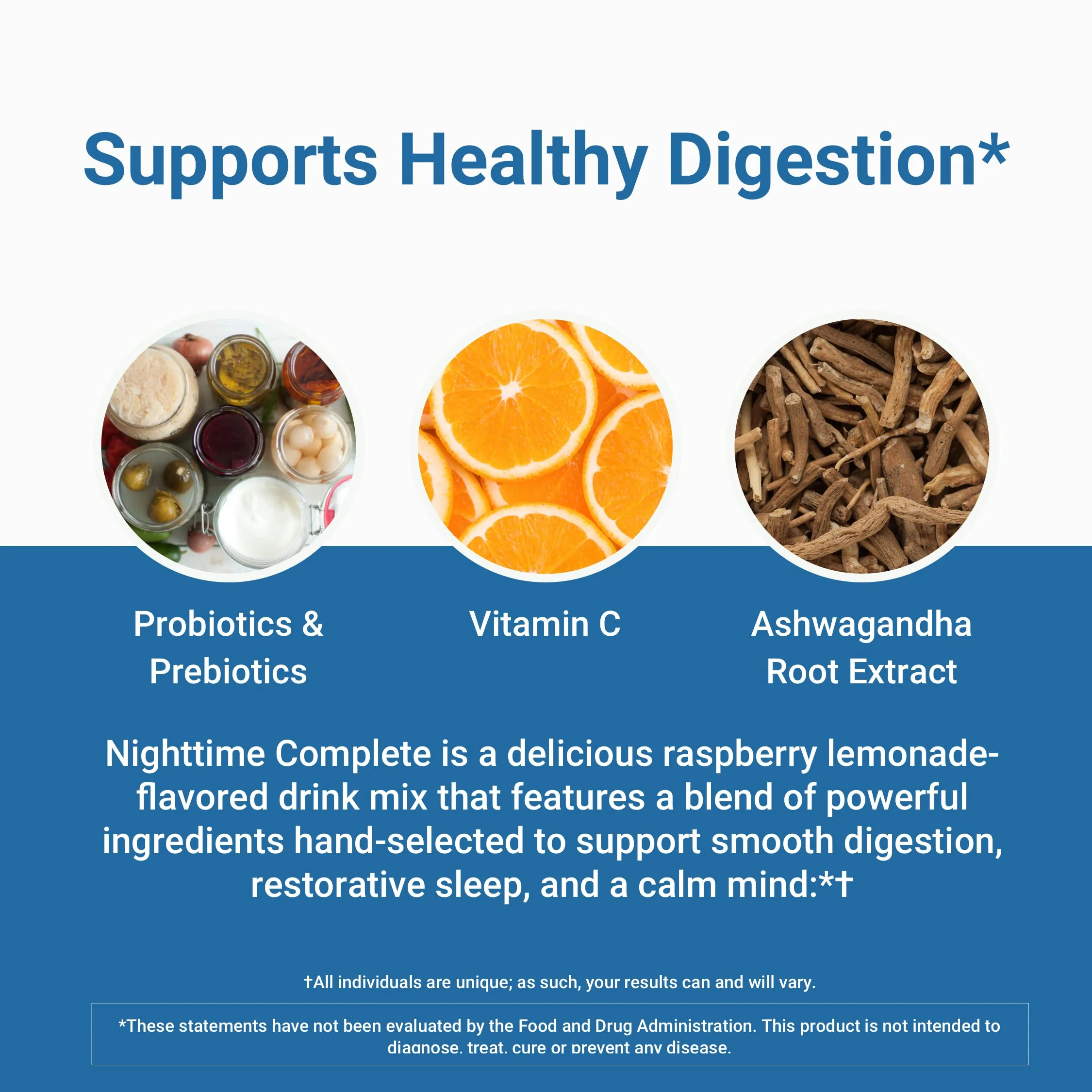 Nighttime Complete by ActivatedYou – Raspberry Lemonade with Ashwagandha, Prebiotics & Probiotics - Image 9