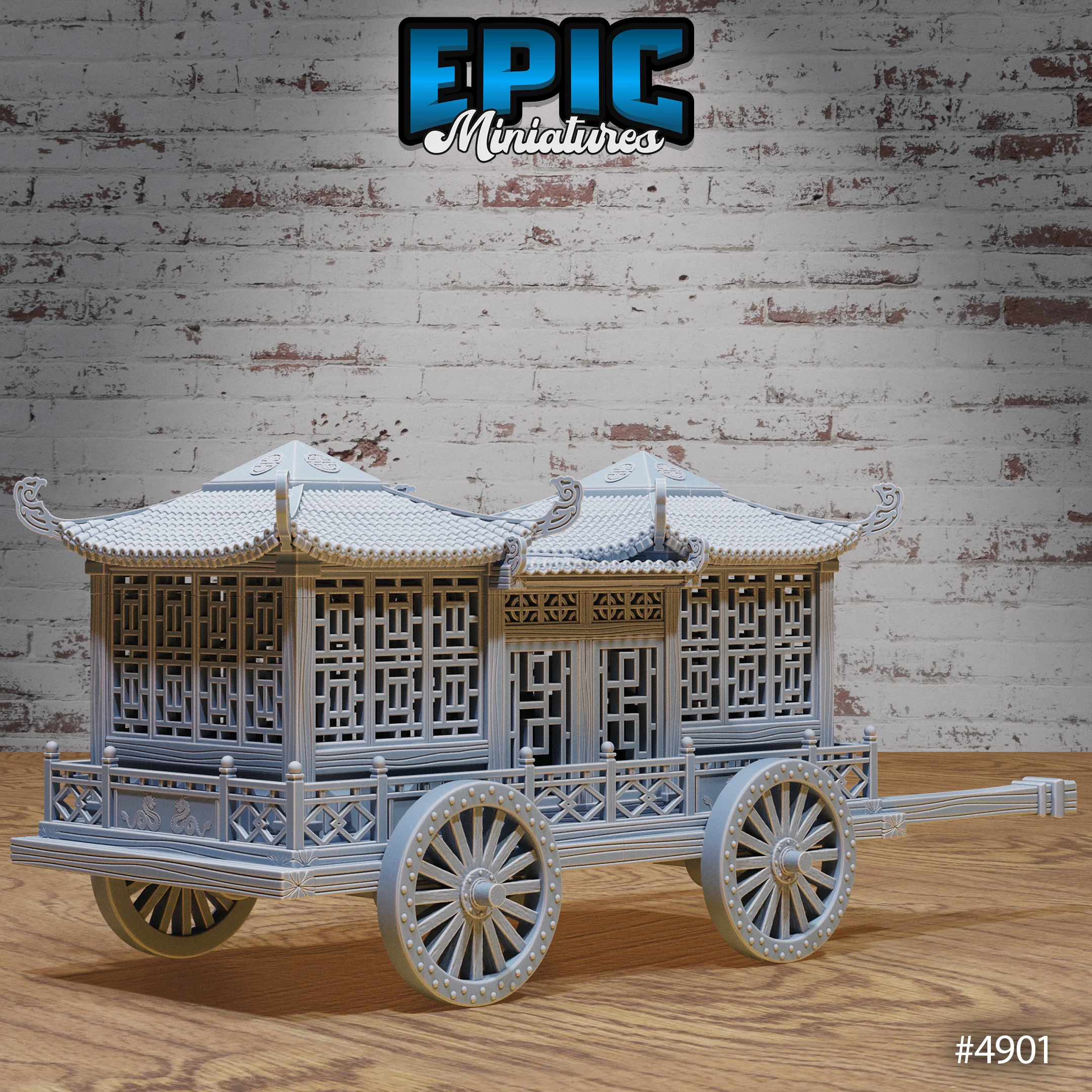 Noble Carriage | Legends of the East Collection | Epic Miniatures | D&D Tabletop Accessory - Image 2
