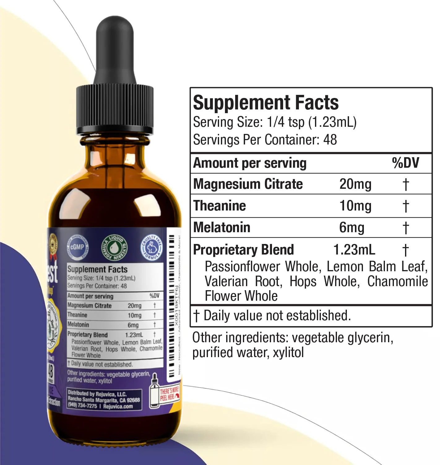 NoctuRest Natural Sleep-Aid with Valerian & Melatonin – Alcohol-Free Liquid for 2X Absorption - Image 15