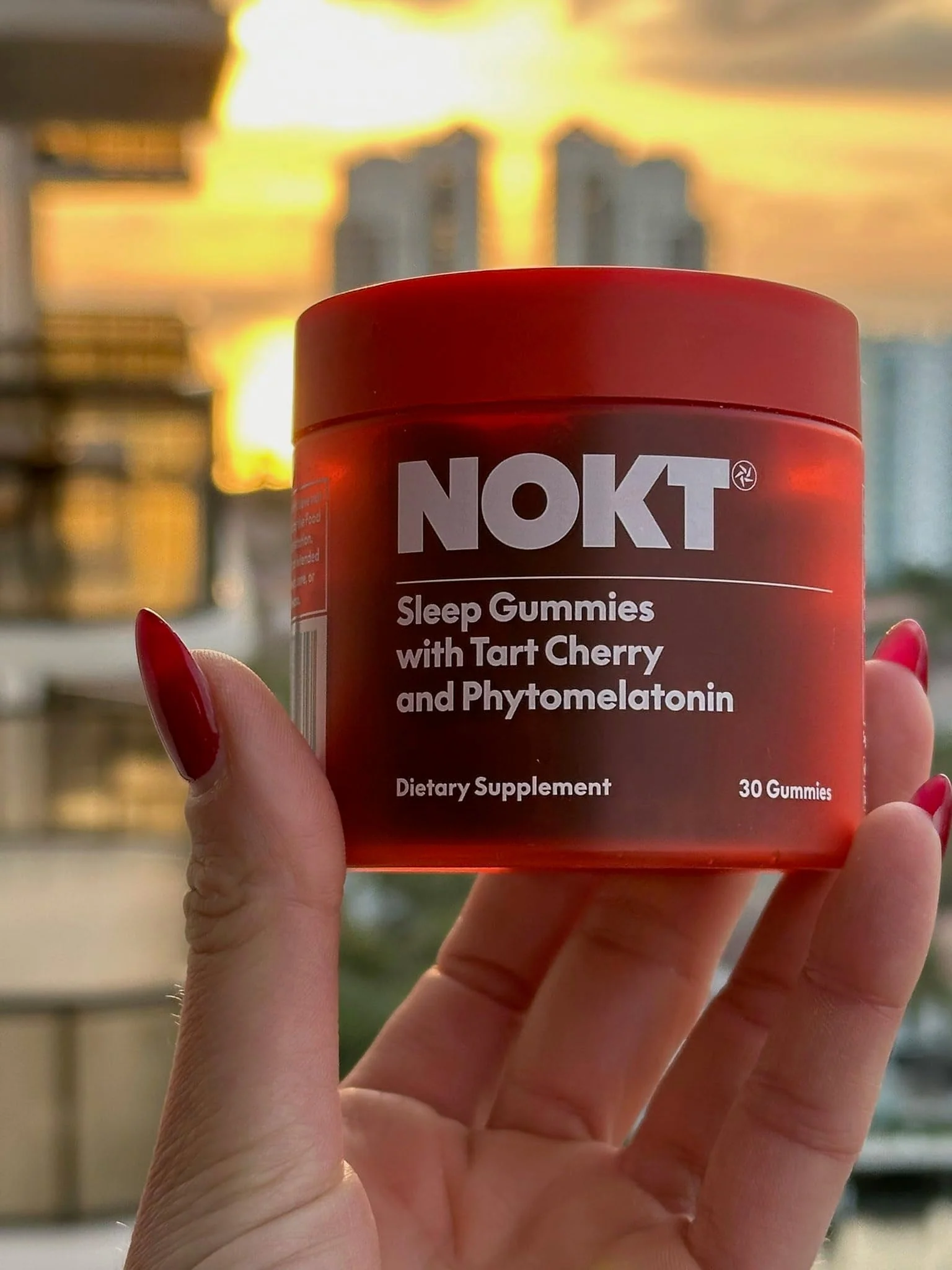 NOKT Sleep Gummies - Tart Cherry, Plant-Based Melatonin, Sugar-Free & Gluten-Free (30 Gummies) - Image 2