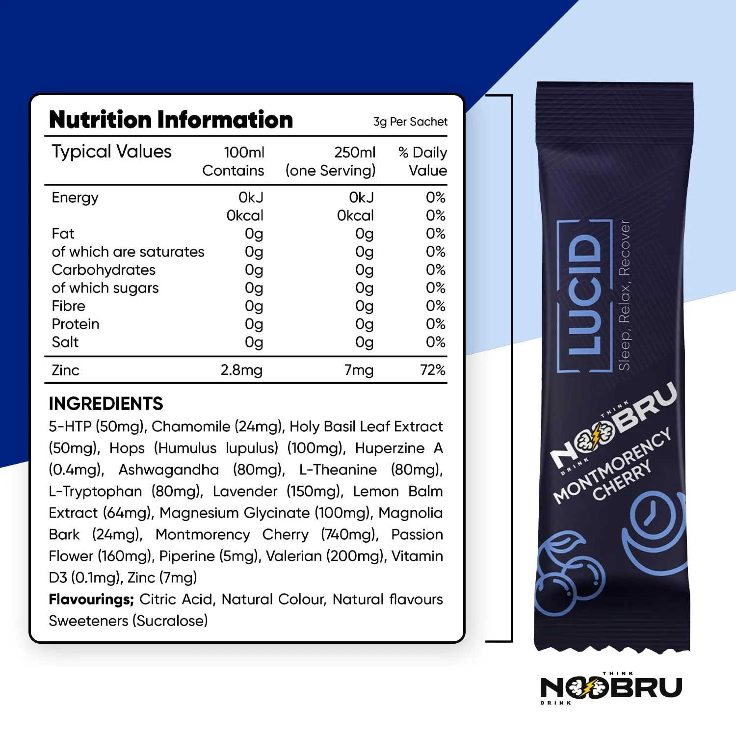 Noobru Lucid Nootropic Sleep Powder Drink – Deep Sleep & Lucid Dreams - Image 2