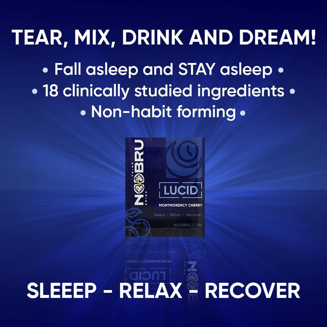 Noobru Lucid Nootropic Sleep Powder Drink – Deep Sleep & Lucid Dreams - Image 4