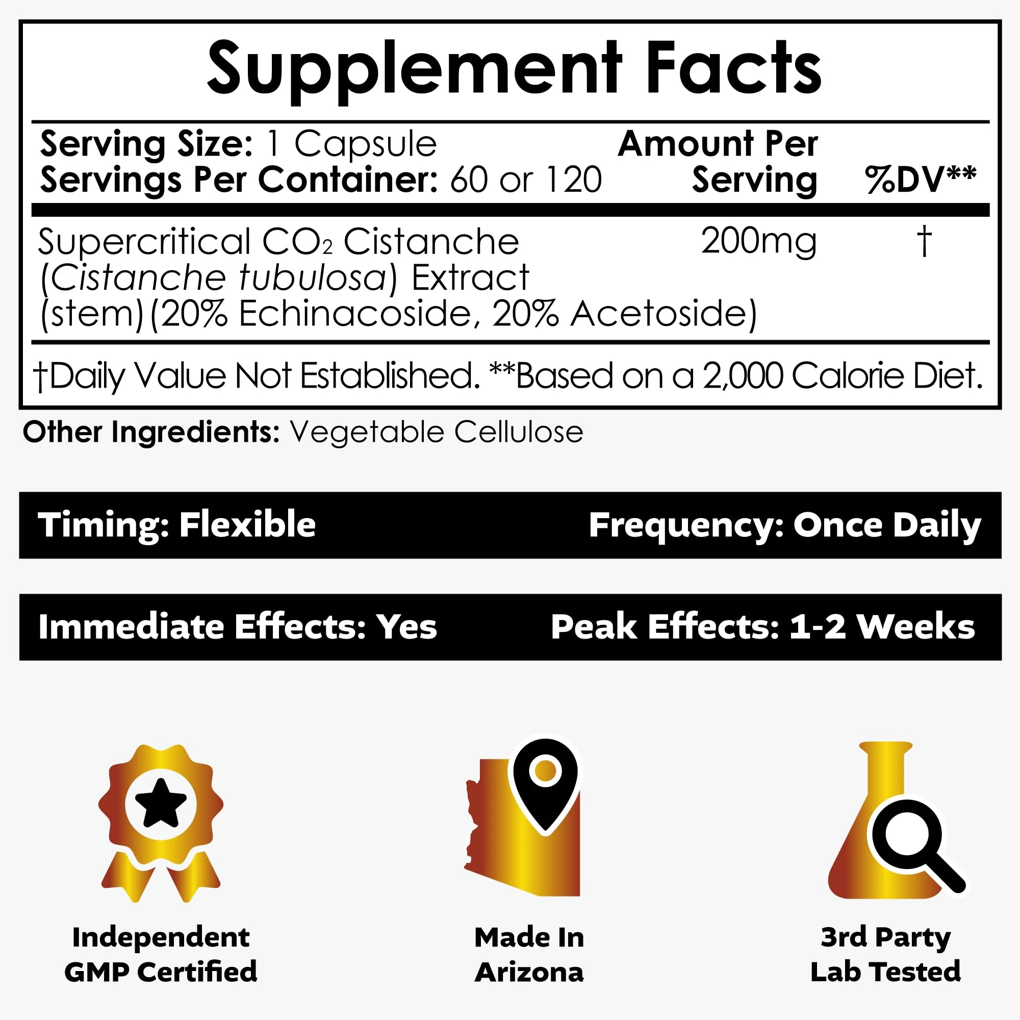 Nootropics Depot Cistanche Supercritical CO2 Extract Capsules – 60 Count | 20% Echinacoside + 20% Verbascoside - Image 2