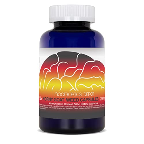 Nootropics Depot Horny Goat Weed Capsules 200mg | 90 Count | Icariin 50% | Epimedium brevicornum - Image 10