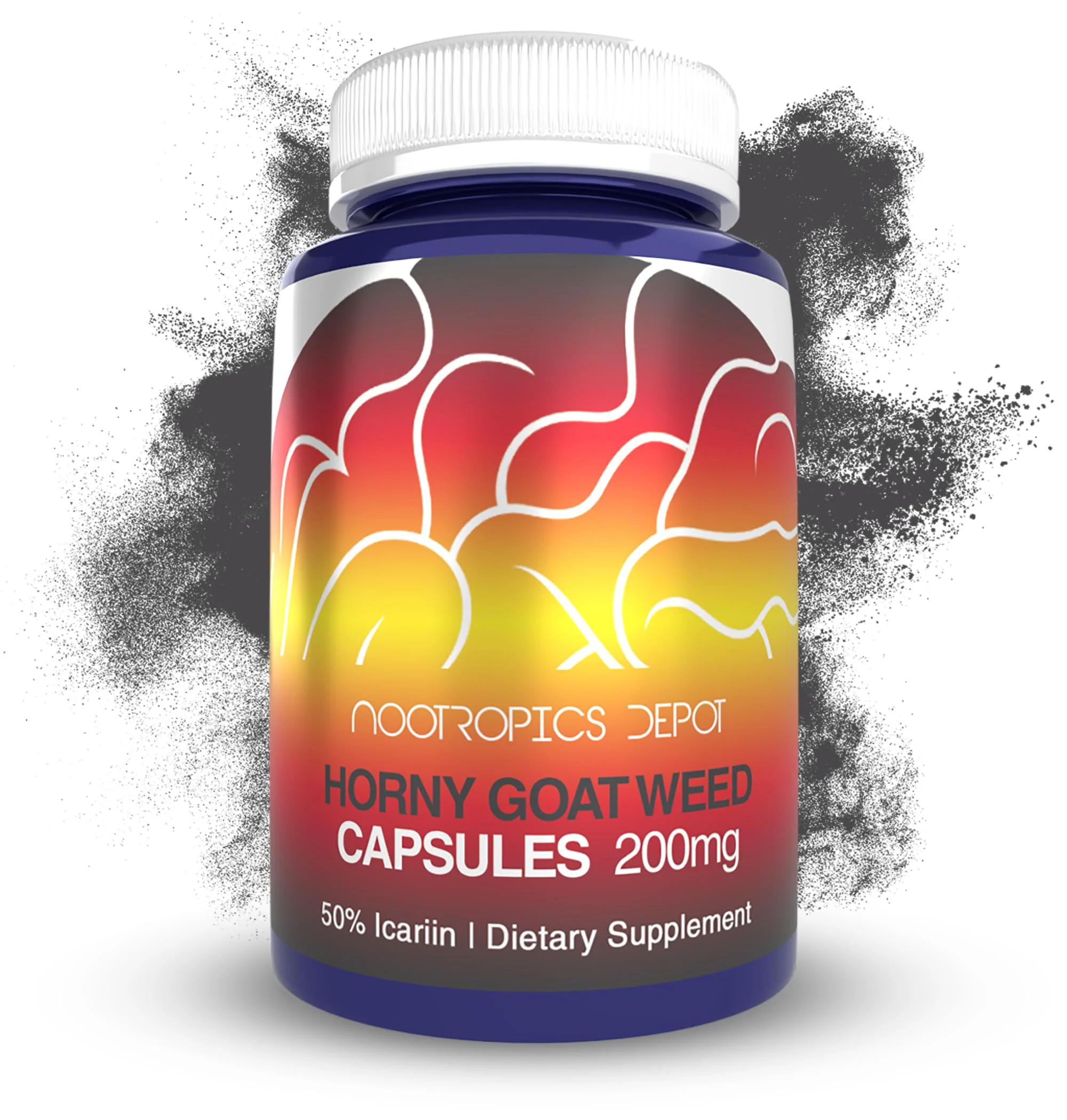 Nootropics Depot Horny Goat Weed Capsules 200mg | 90 Count | Icariin 50% | Epimedium brevicornum - Image 9
