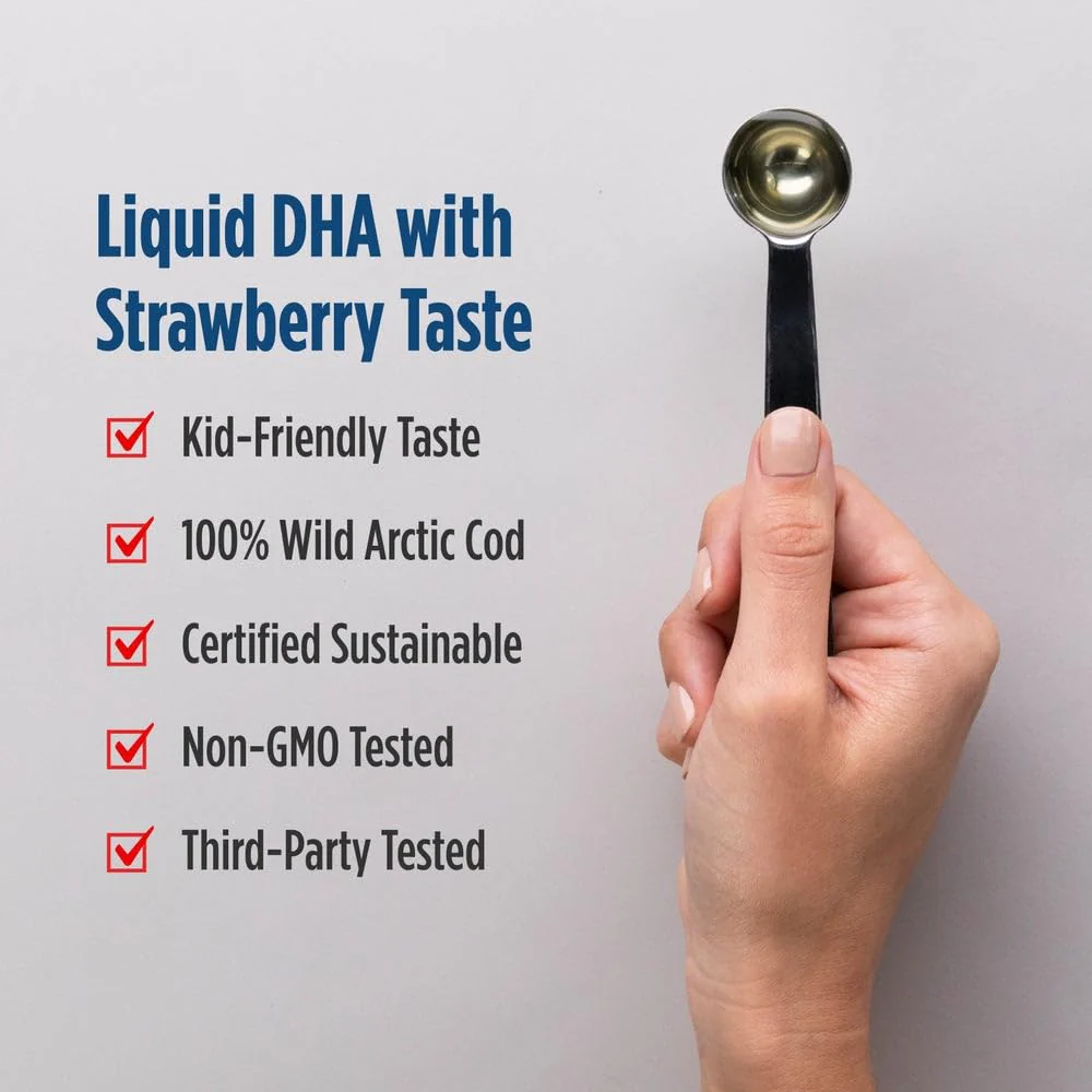 Nordic Naturals Children's DHA Strawberry - 16 oz, 530 mg Omega-3 - Image 2