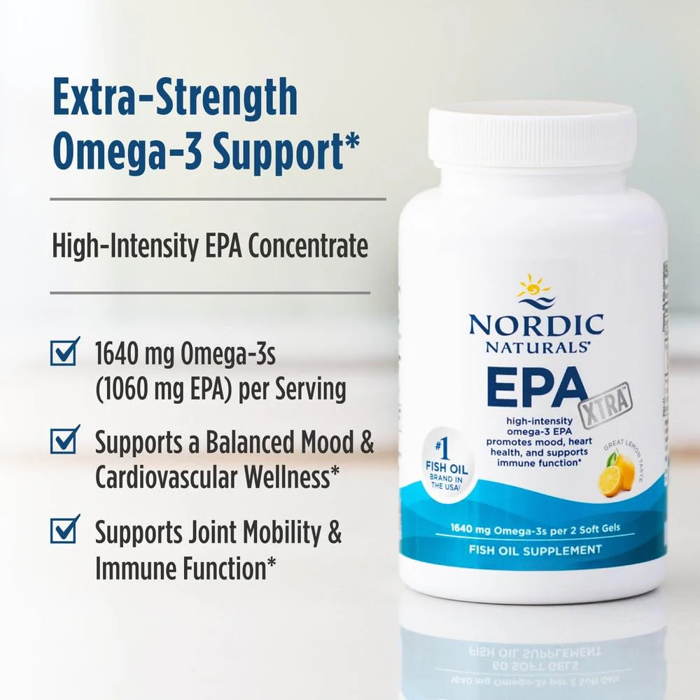 Nordic Naturals EPA Xtra Lemon – High-Intensity EPA 1640 mg | 90 Soft Gels - Image 2