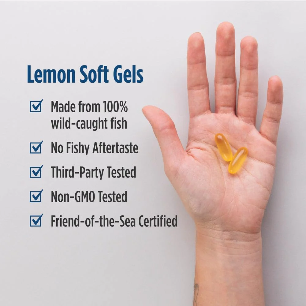 Nordic Naturals Omega-3 Lemon – 180 Soft Gels | 690 mg EPA/DHA | 90 Servings | Non-GMO - Image 7