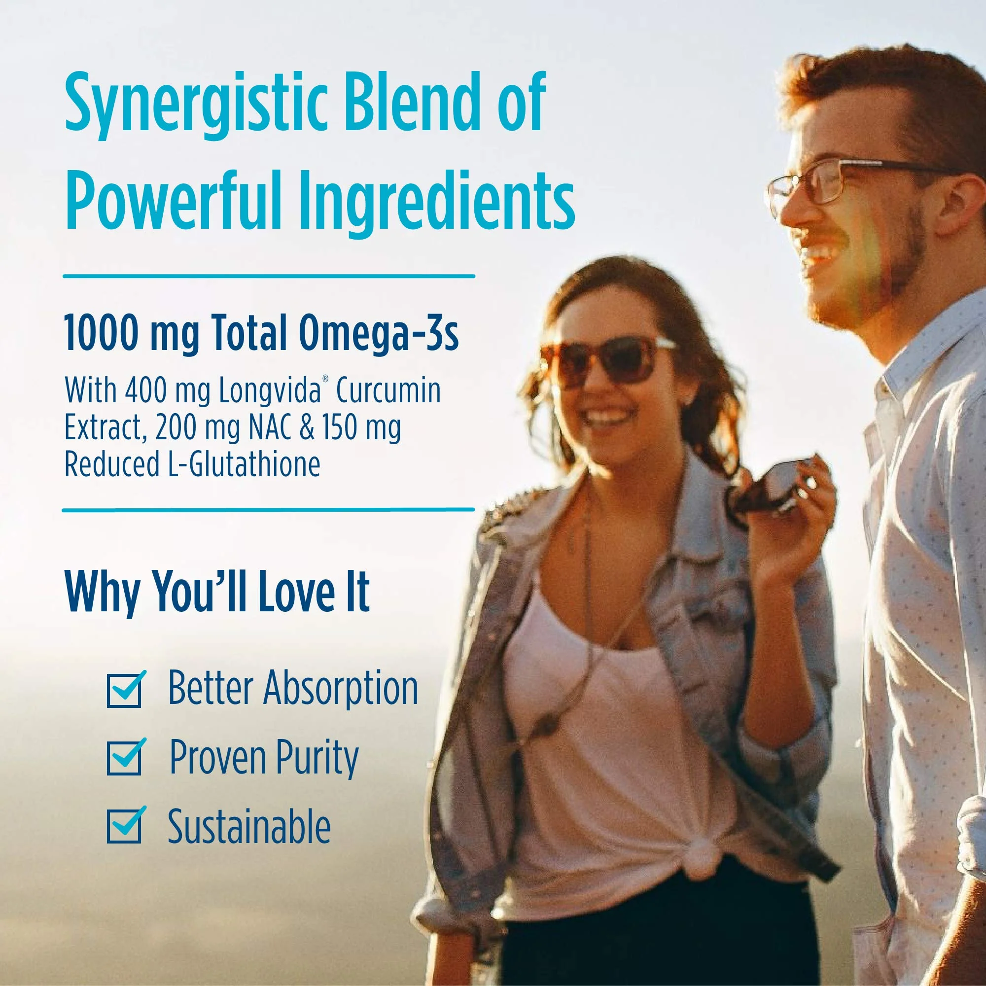Nordic Naturals Omega Curcumin Lemon | 60 Soft Gels, 1200 mg Omega-3 + 400 mg Curcumin | Non-GMO - Image 6