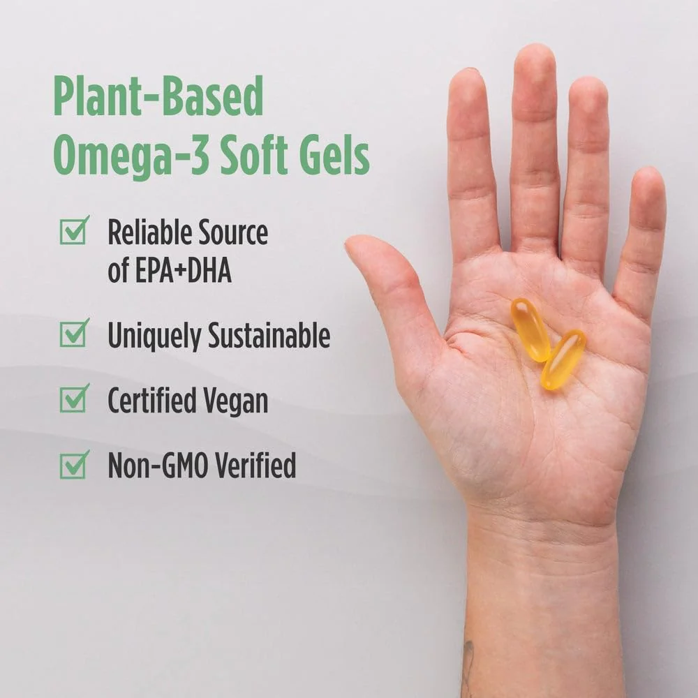 Nordic Naturals Plant-Based Ultimate Omega - Algae EPA & DHA, Lemon, 60 Veggie Soft Gels - Image 14