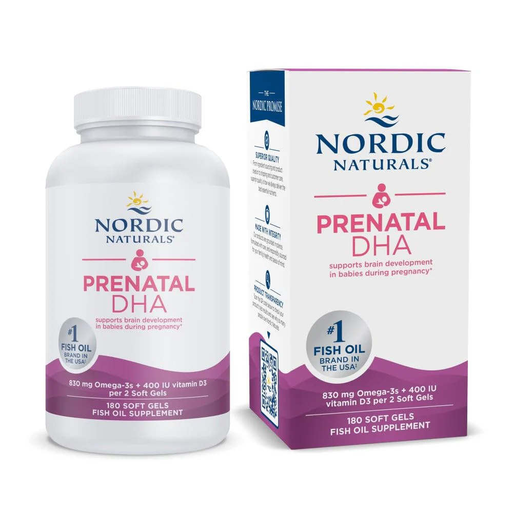 Nordic Naturals Prenatal DHA, Unflavored — 180 Soft Gels, 830 mg Omega-3 + 400 IU Vitamin D3 | Non-GMO, Official Omega-3 of the American Pregnancy Association - Image 10