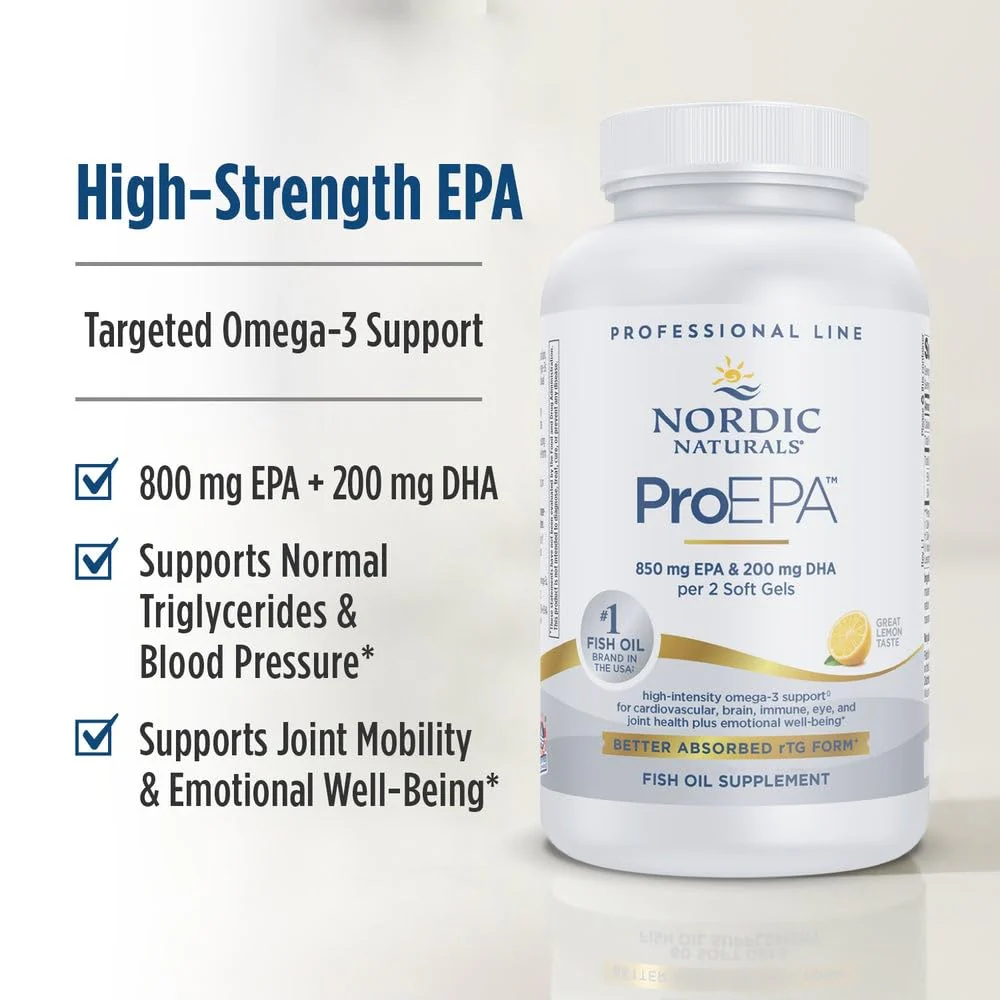 Nordic Naturals ProEPA Lemon 180 Soft Gels | 1210 mg Omega-3 High-Intensity EPA Formula - Image 7