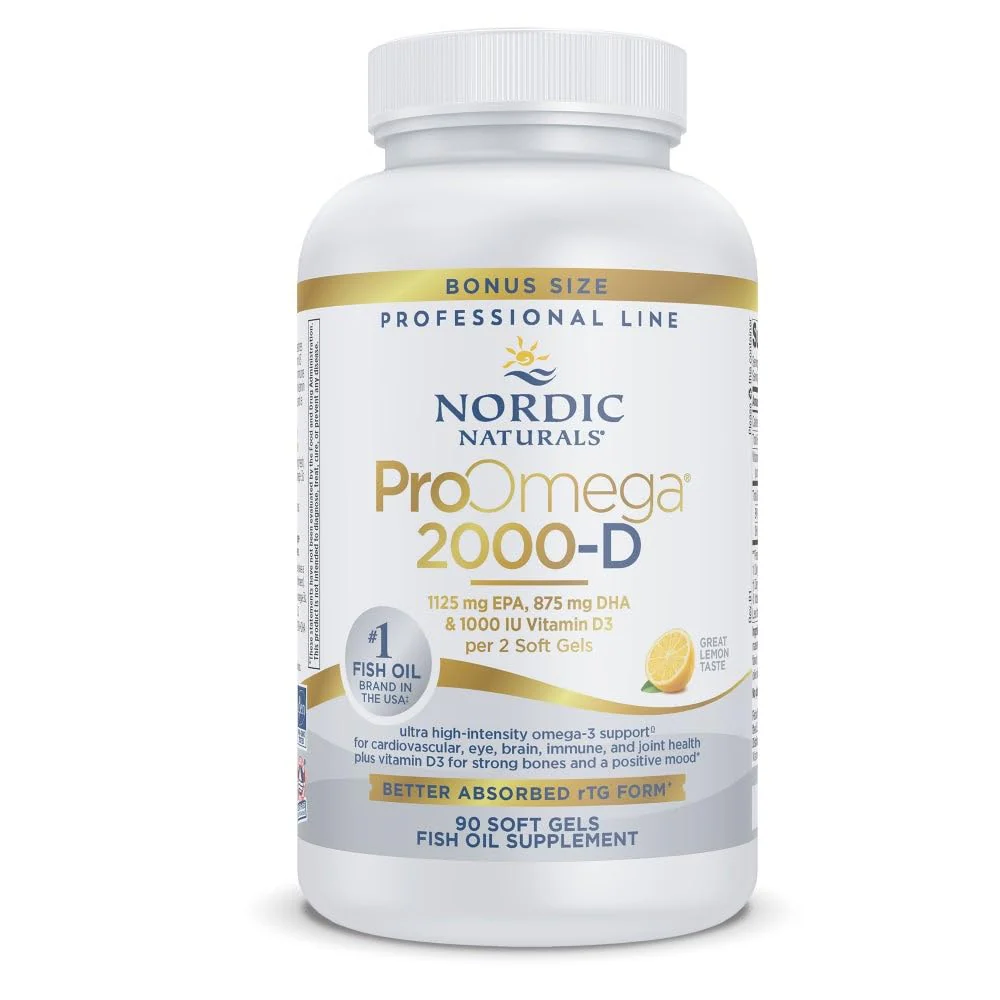 Nordic Naturals ProOmega 2000-D Lemon - 90 Soft Gels, 2150 mg Omega-3 + 1000 IU Vitamin D3 - Image 7