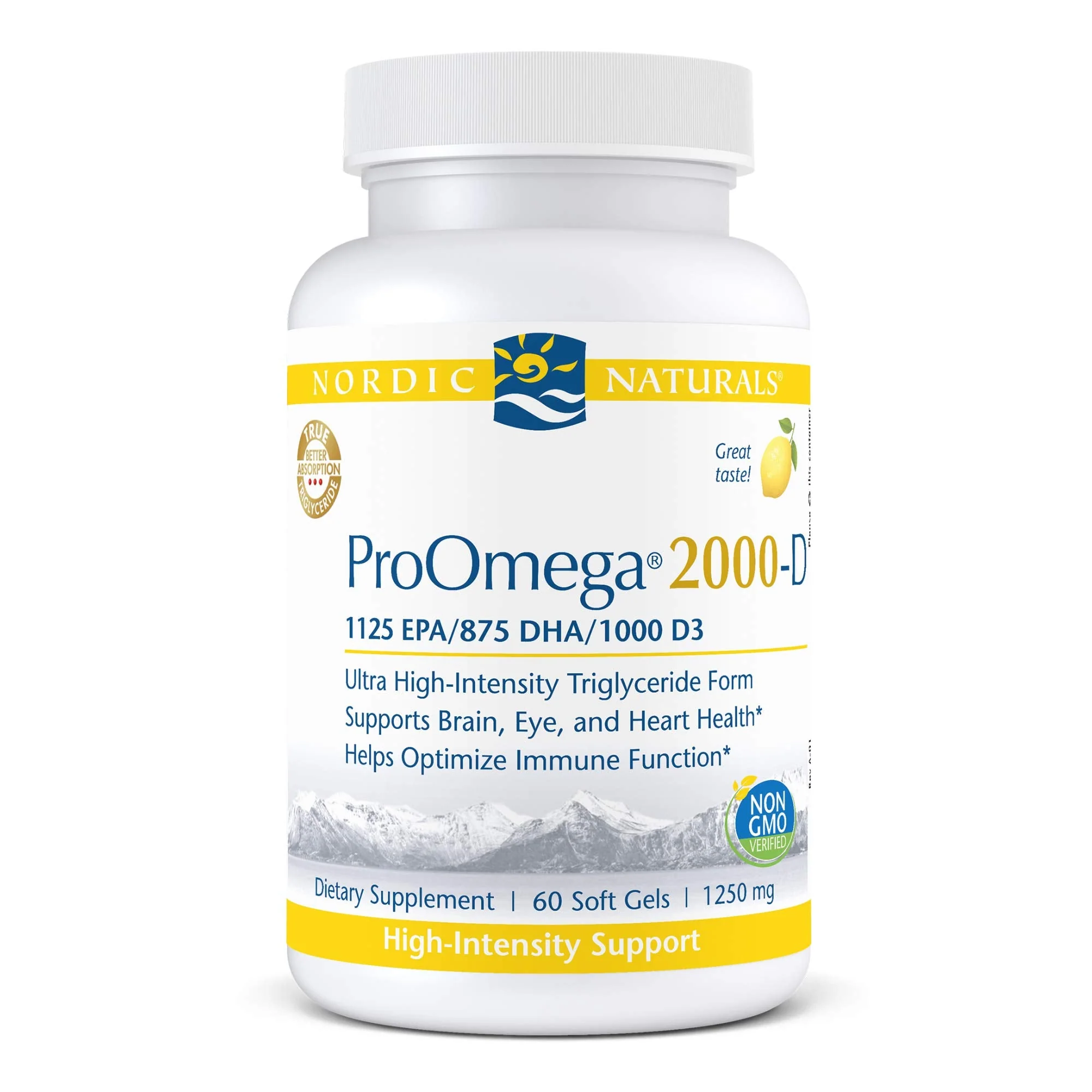 Nordic Naturals ProOmega 2000-D with Vitamin D3 – Lemon Flavor, 60 Soft Gels - Image 9