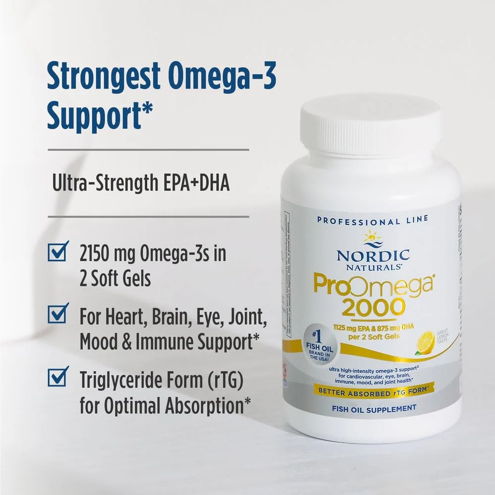 Nordic Naturals ProOmega 2000 Lemon Flavor – 120 Soft Gels, 2150 mg Omega-3 - Image 15