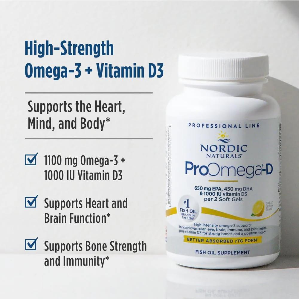 Nordic Naturals ProOmega-D Lemon - 120 Soft Gels | Omega-3 + Vitamin D3 - Image 13