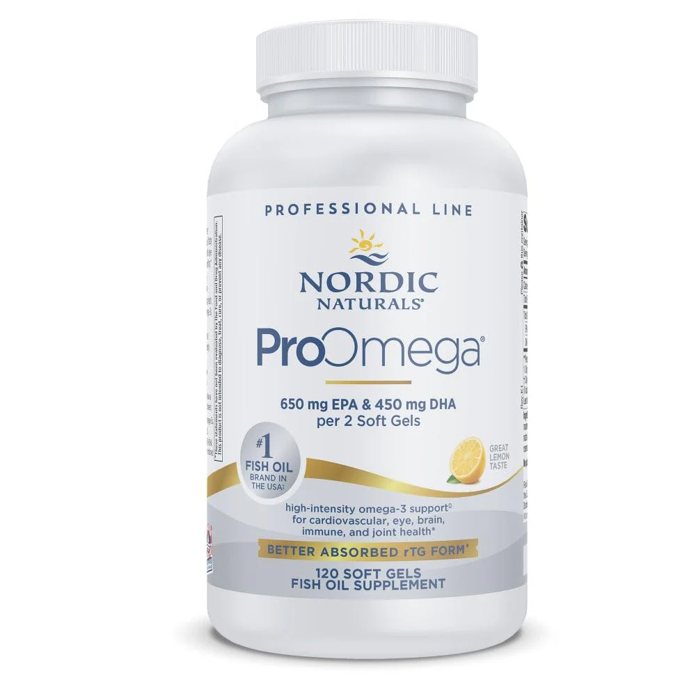 Nordic Naturals ProOmega Lemon Flavor — 120 Soft Gels, 1280 mg Omega-3 (EPA & DHA) for Heart, Brain & Immune Health - Image 9