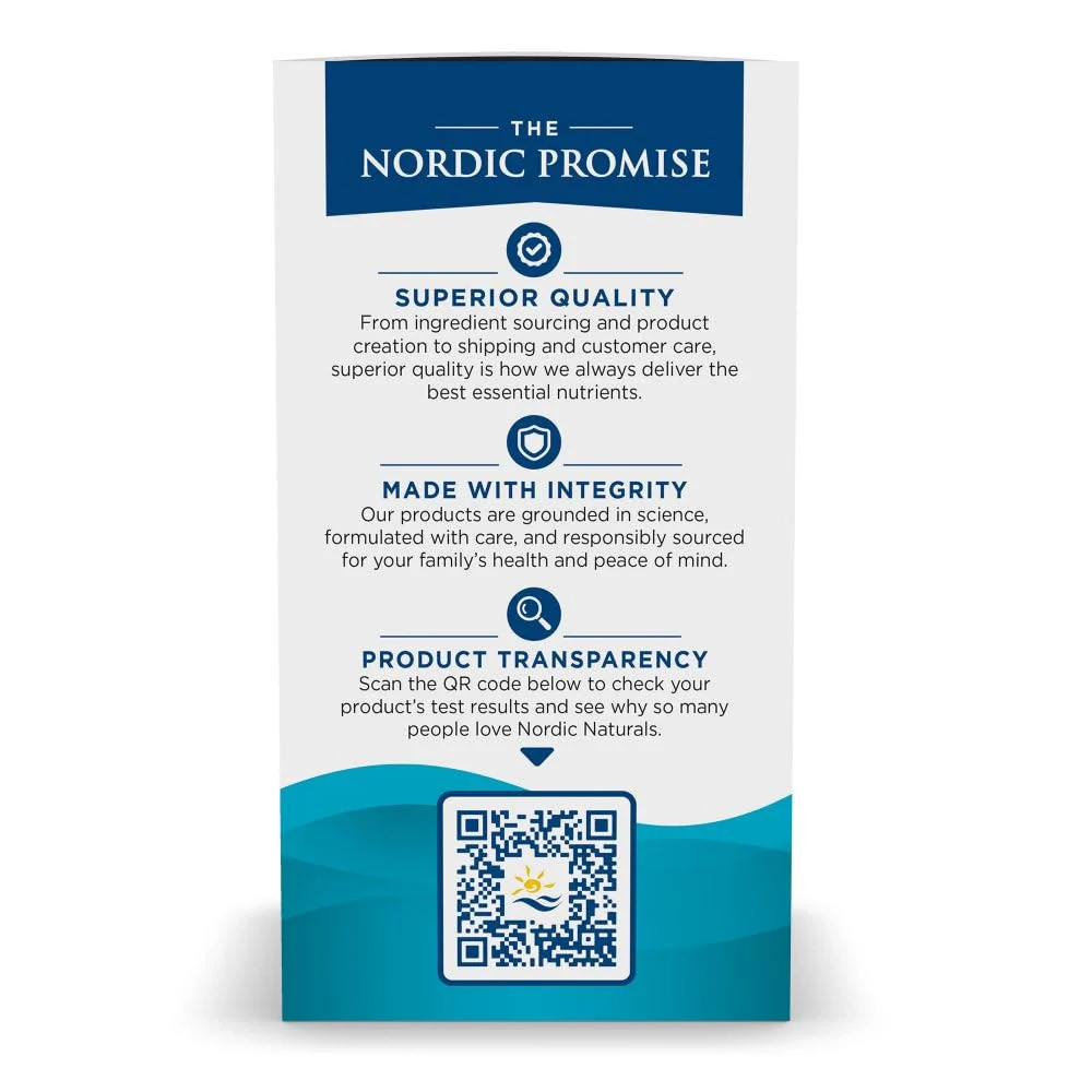 Nordic Naturals Ultimate Omega Mini D3 Lemon | 60 Mini Soft Gels, 1120 mg Omega-3 + 1000 IU Vitamin D3 | EPA & DHA | Brain & Heart Health | 30 Servings - Image 4